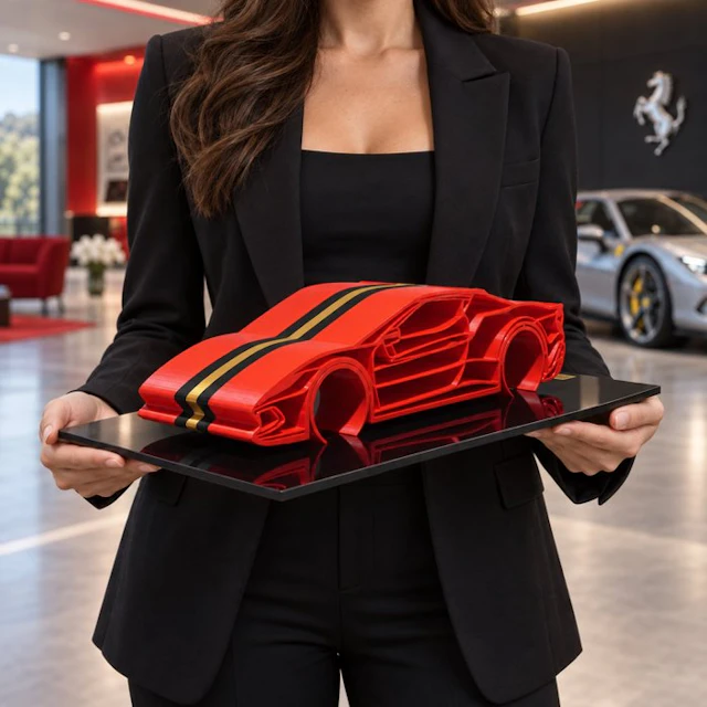 Ferrari 296 GTB - 1/12 Scale - XXL Car Sculpture - 01/30...