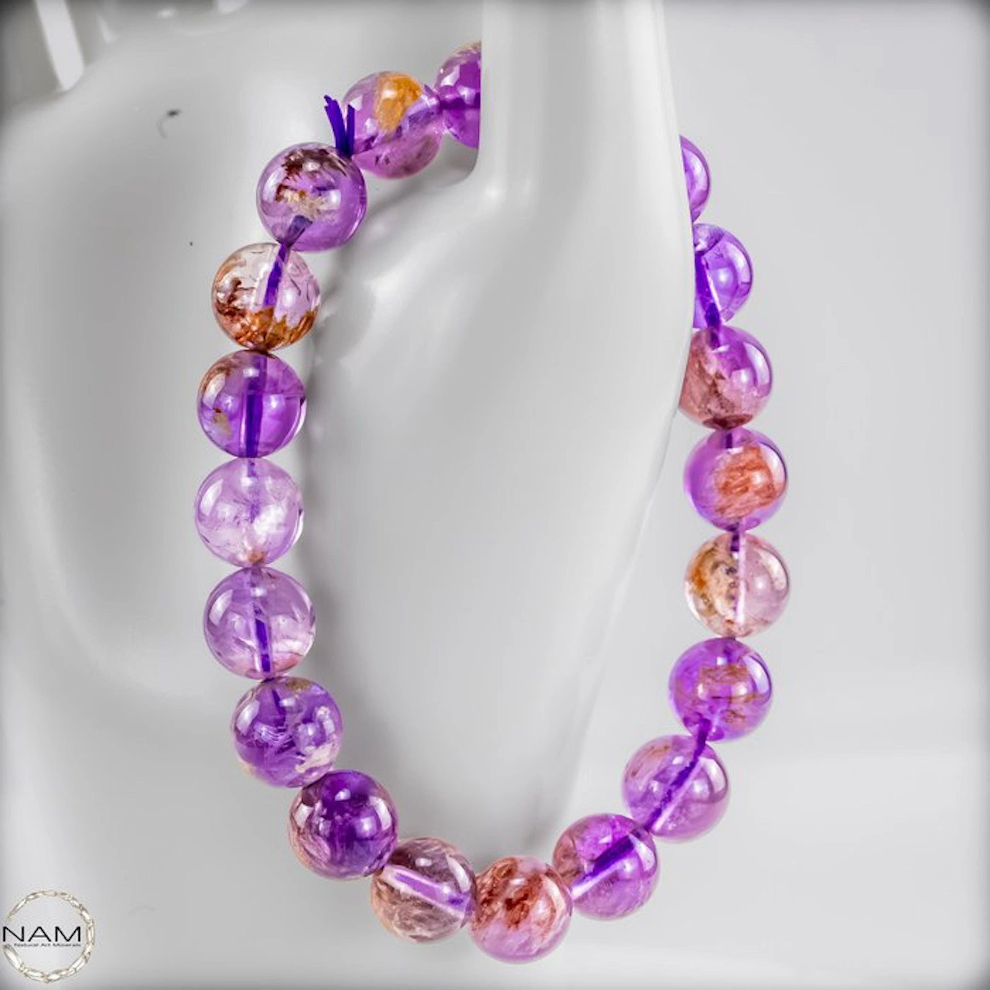 Natural amethyst gemstone bracelet – high-quality...
