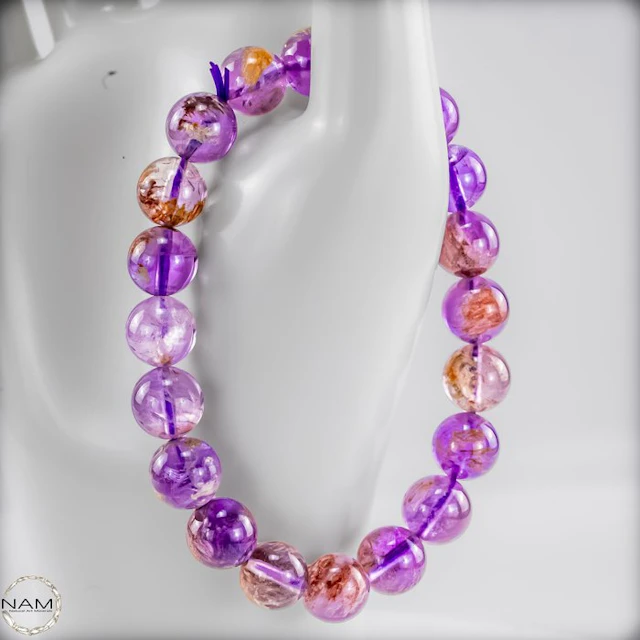 Natural amethyst gemstone bracelet – high-quality...