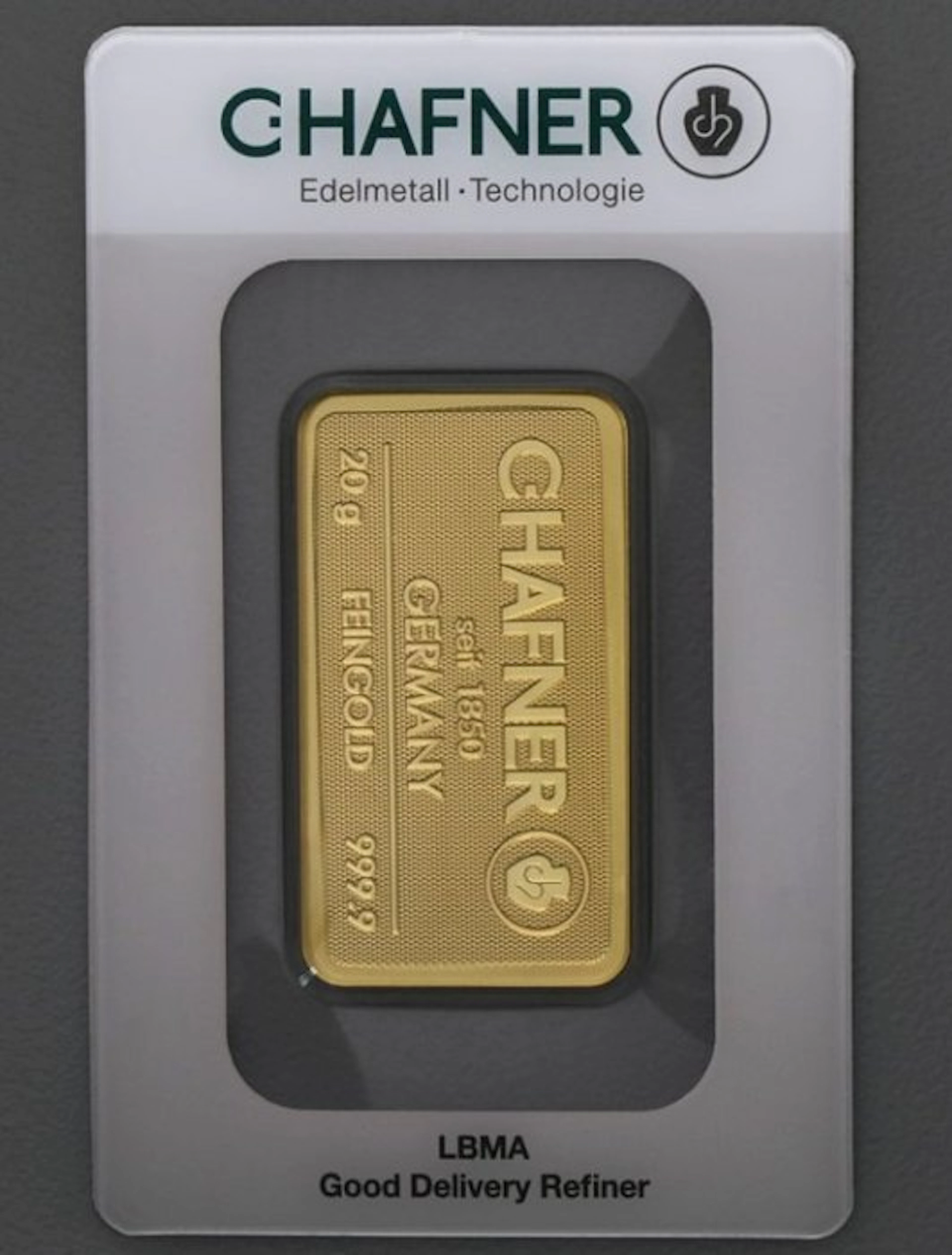 20 grams - Gold .999 - C. Hafner - Sealed