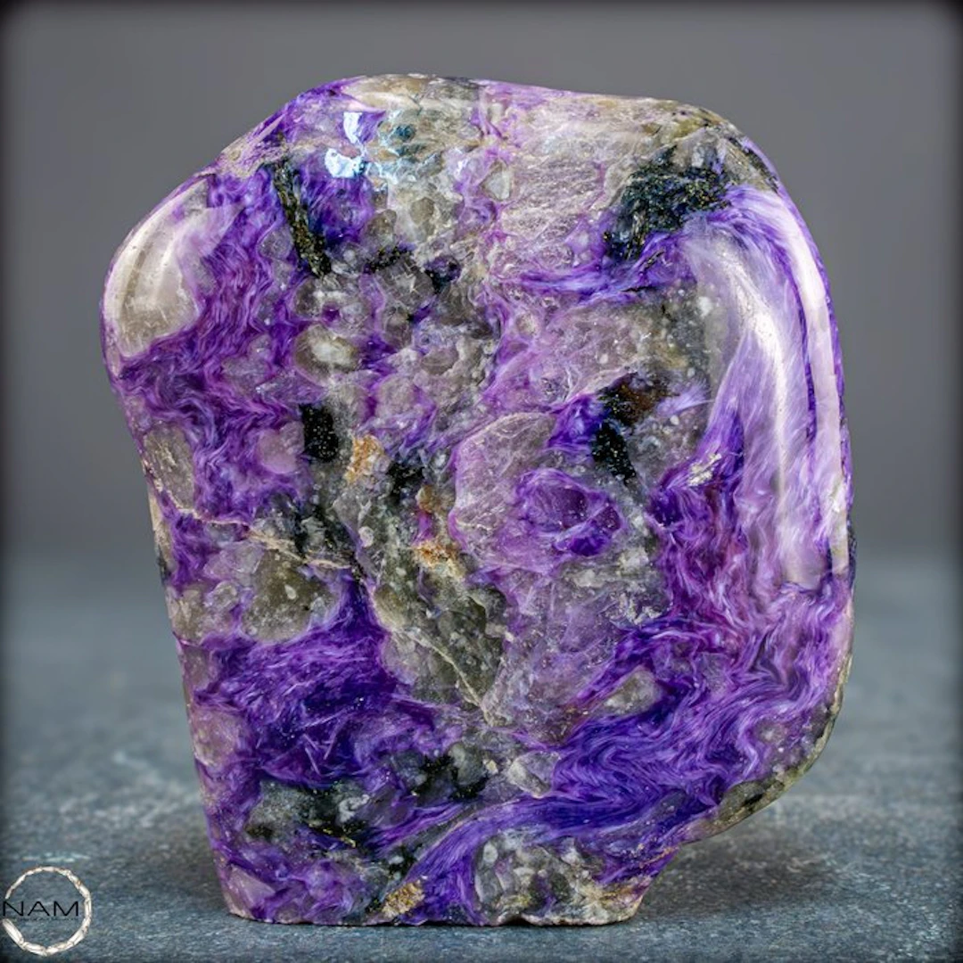 Extremely Rare Natural Charoite Sphere Freeform- 303.95 g