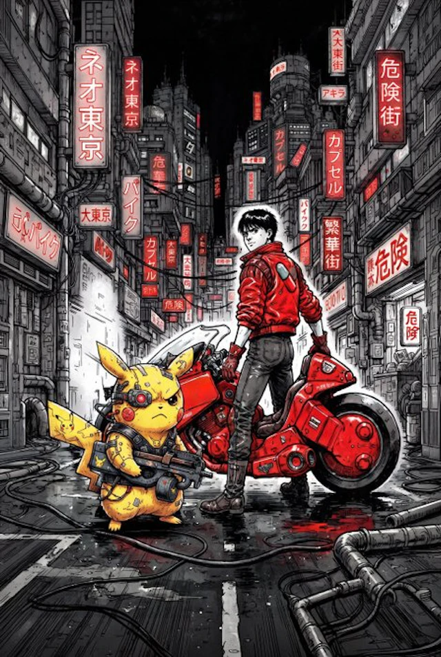 Artxlife - Akira & Pikachu, Neo Tokyo Warzone