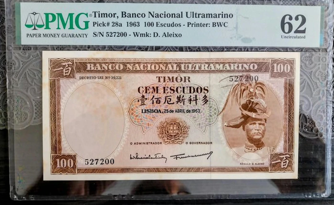 Timor. - 100 Escudos - 1963 - Pick 28a (No reserve price)