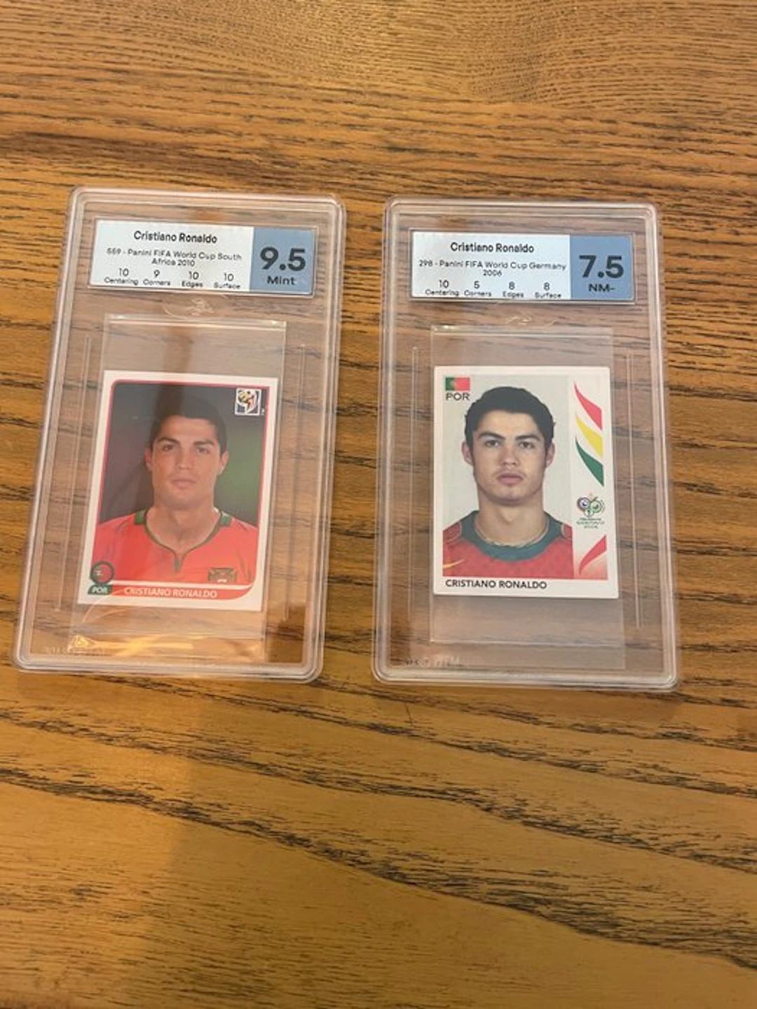 Panini Cristiano Ronaldo - 2 Sticker - Excellent (EX)