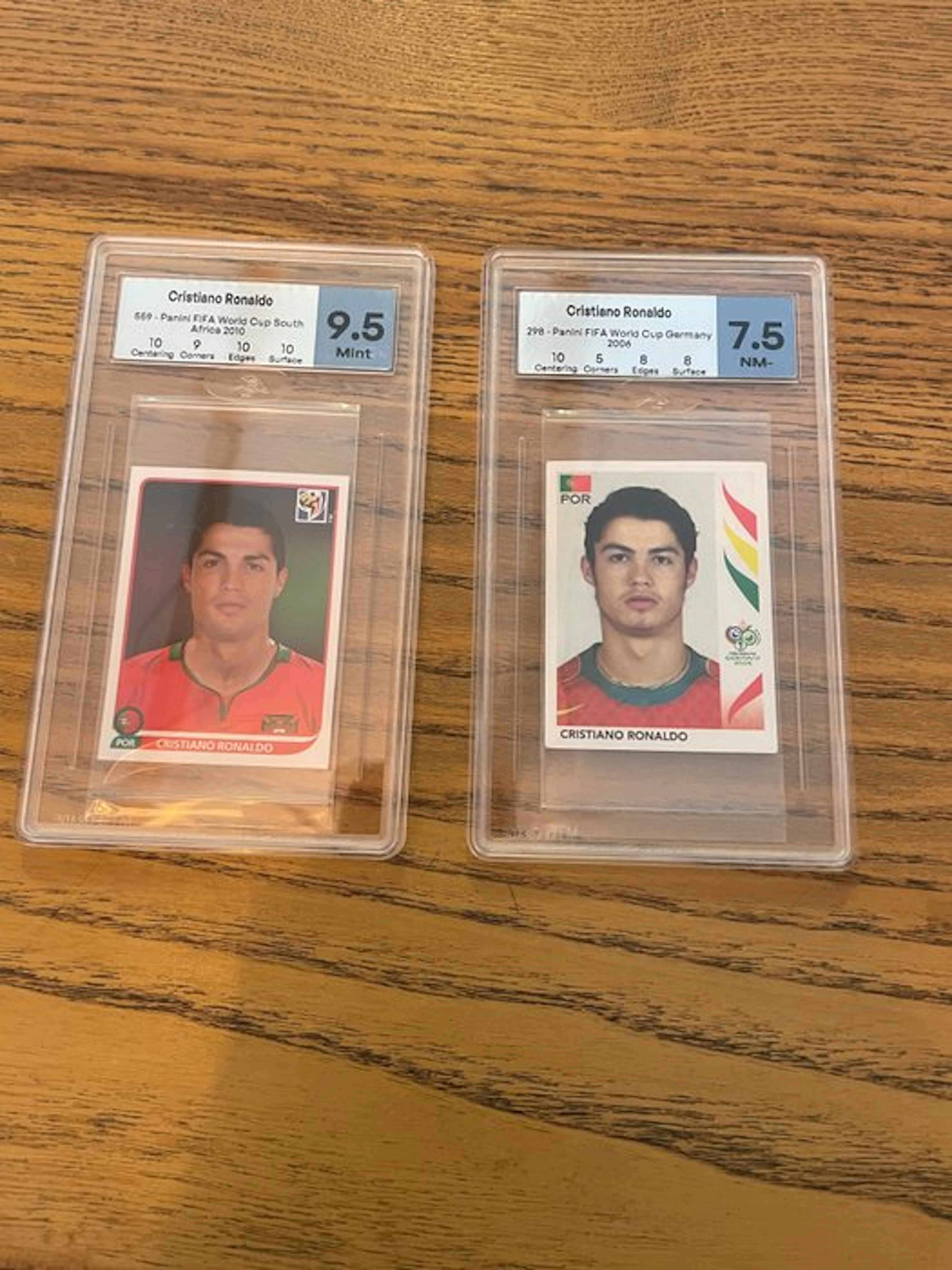 Panini Cristiano Ronaldo - 2 Sticker - Excellent (EX)