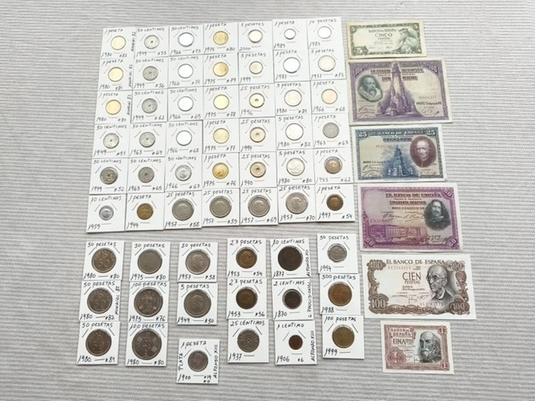 Spain. Peseta 1870-2000 (No reserve price)