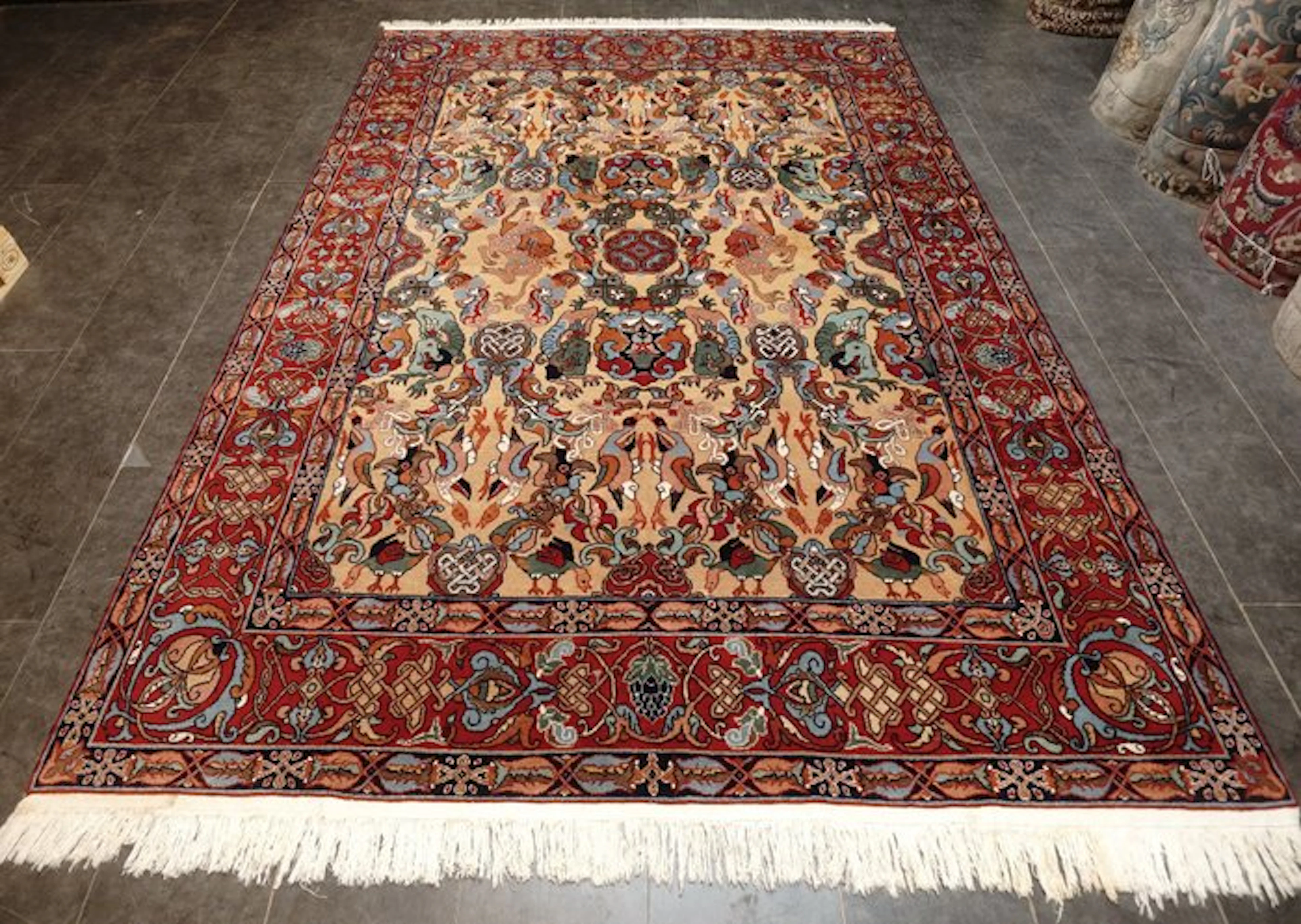 Tabriz Dragon Design - Carpet - 340 cm - 236 cm