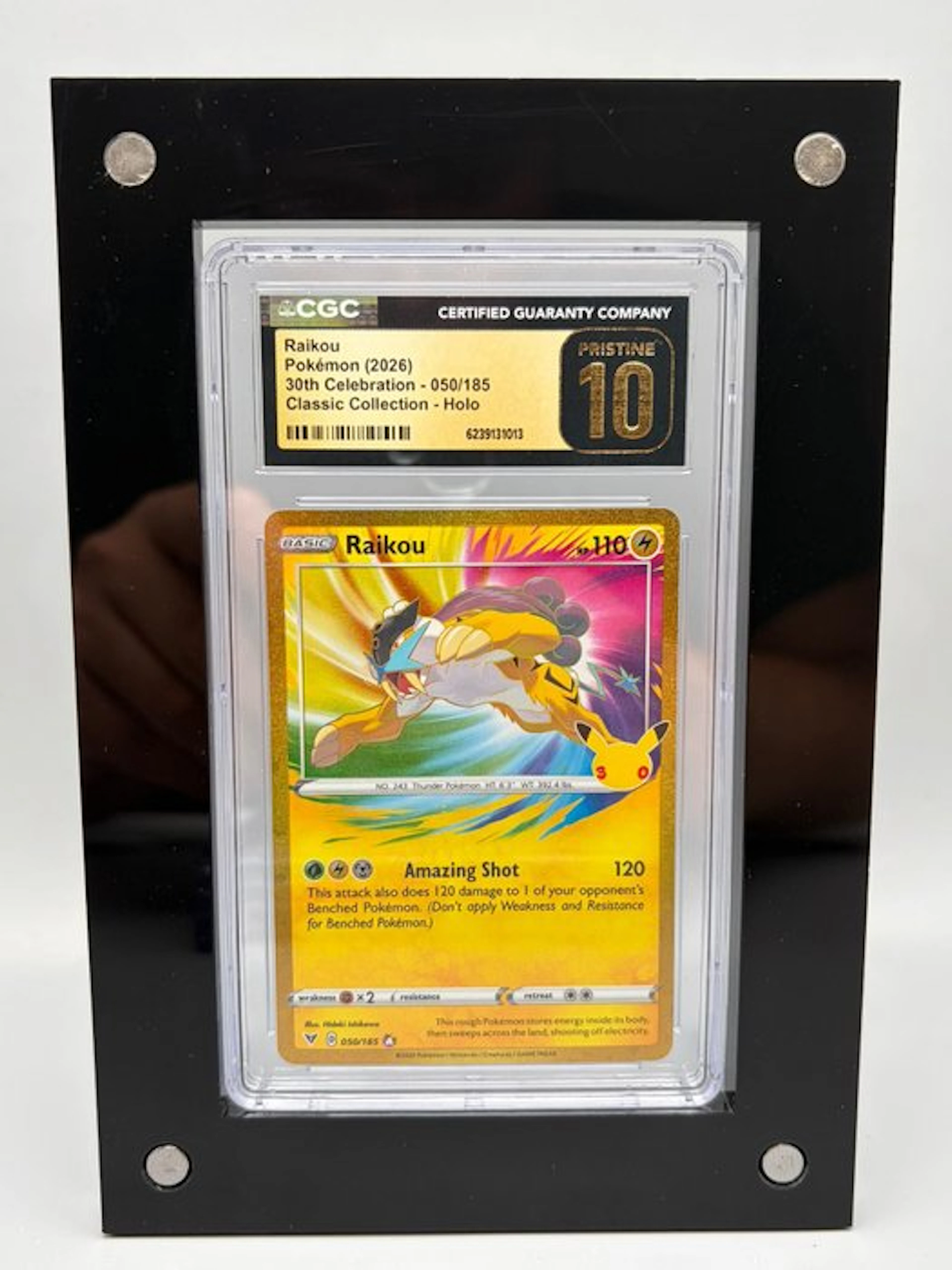 Pokémon - 1 Graded card - Raikou - 30th Celebration...