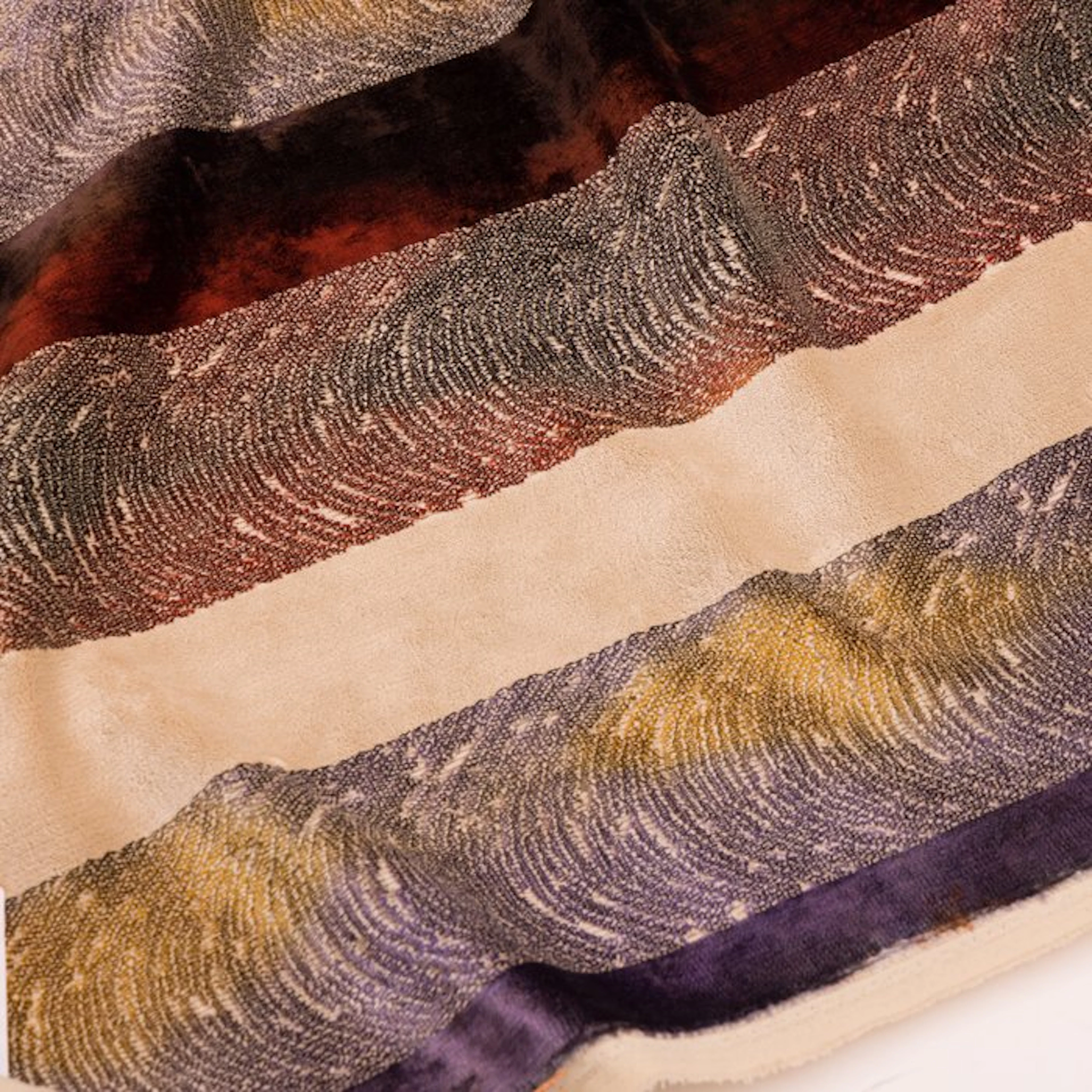 BA140 - Stripe Velvet Fabric – Iridescent Italian Velvet...