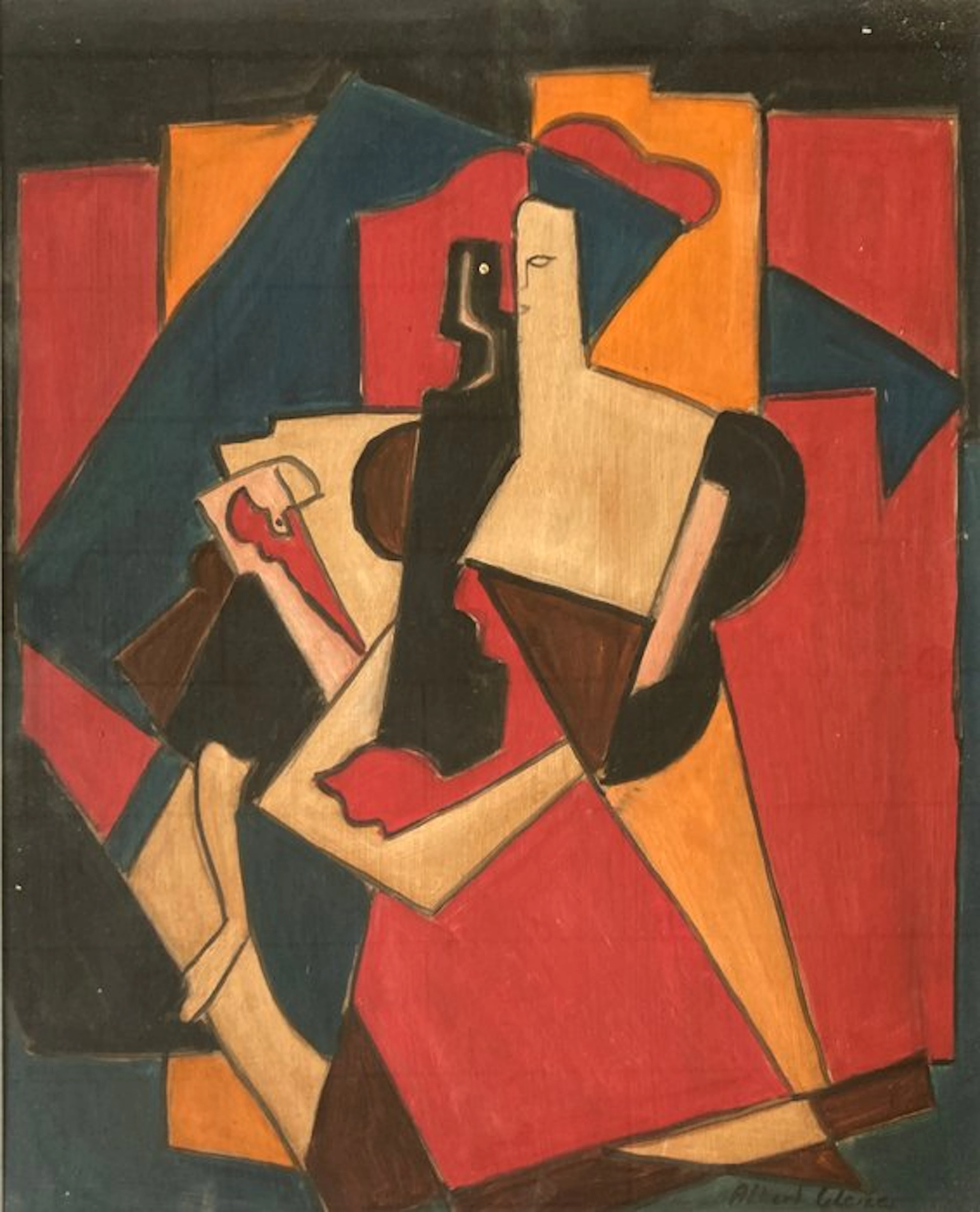 Albert Gleizes (1881 - 1953), after - Composition avec une figure plane
