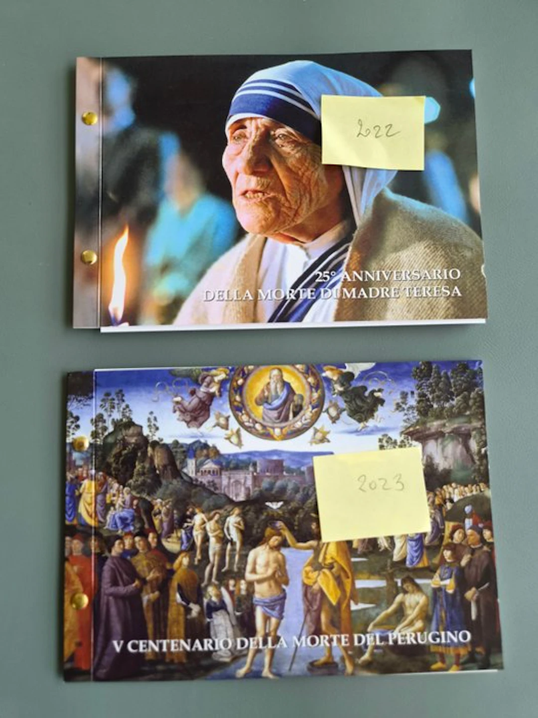 Vatican. 2 Euro 2022/2023 "Madre Teresa" + "Perugino"...