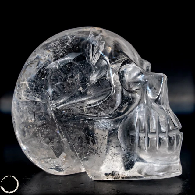 Lemurian Quartz Skull – A powerful one-of-a-kind piece from Brazil.- 430.29 g