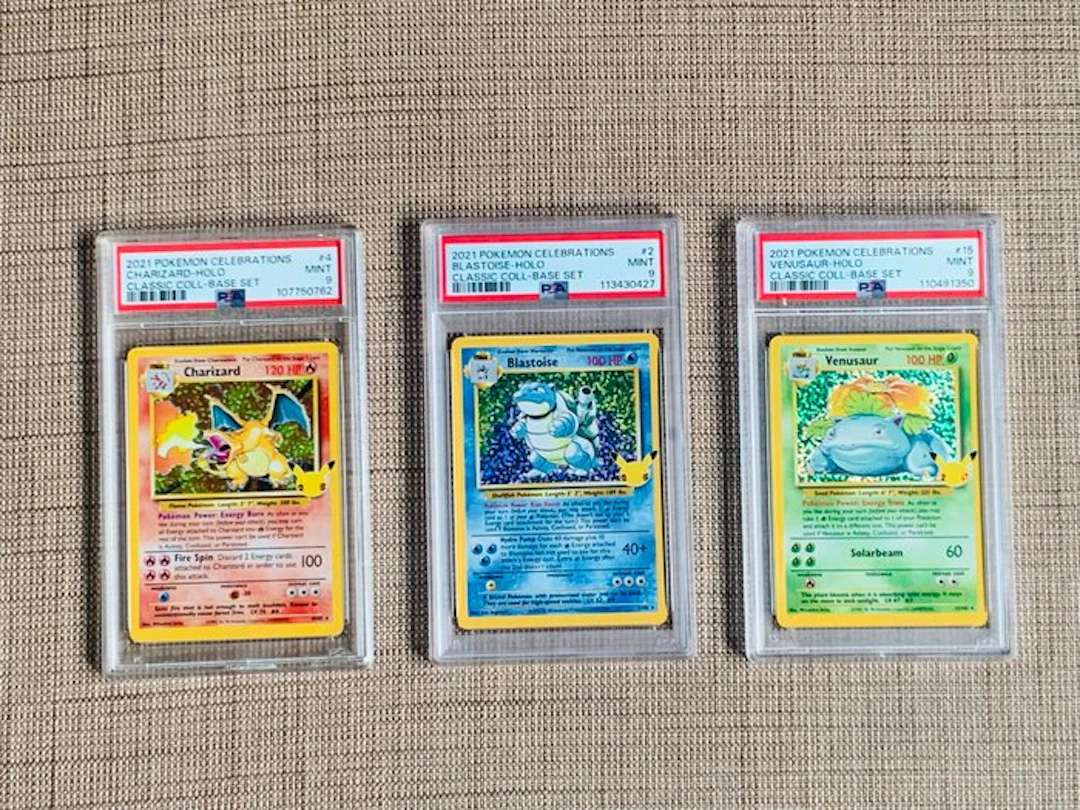 Pokémon - 3 Graded card - Charizard