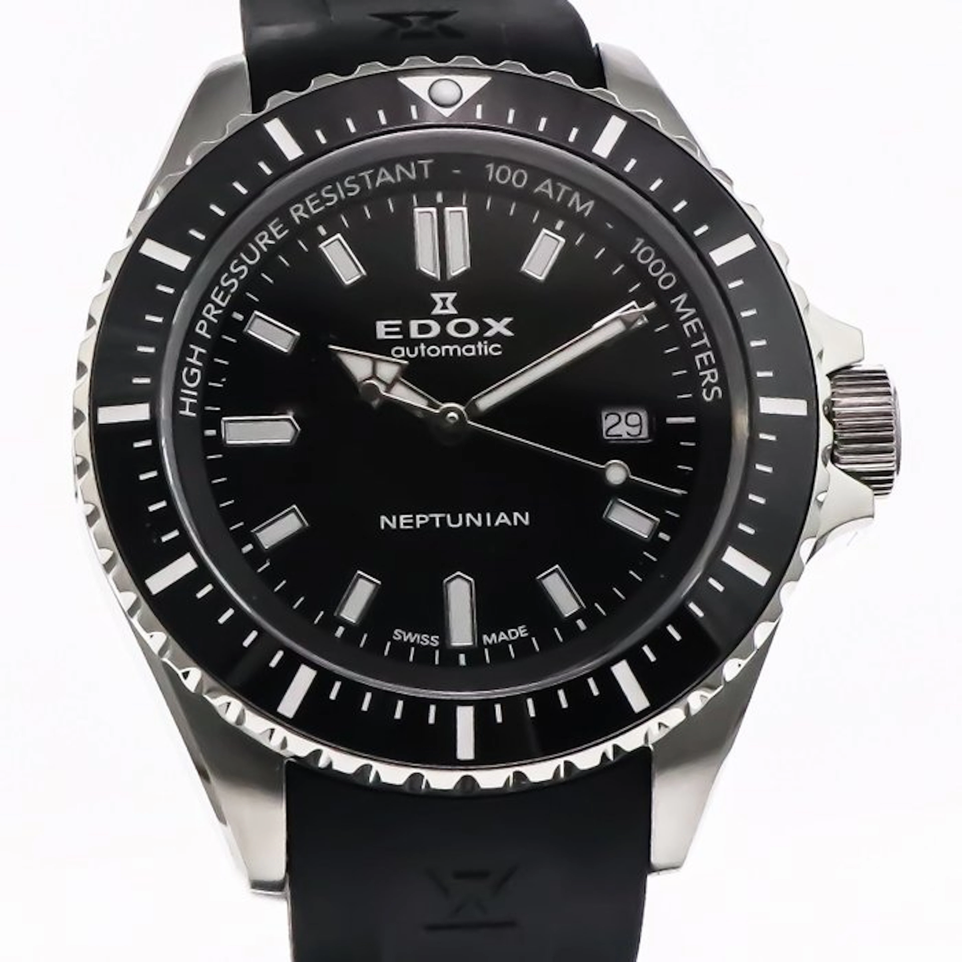 Edox Neptunian - Swiss Made Automatic Watch - 80120-3NCA-NIN - Men - 2020-2025