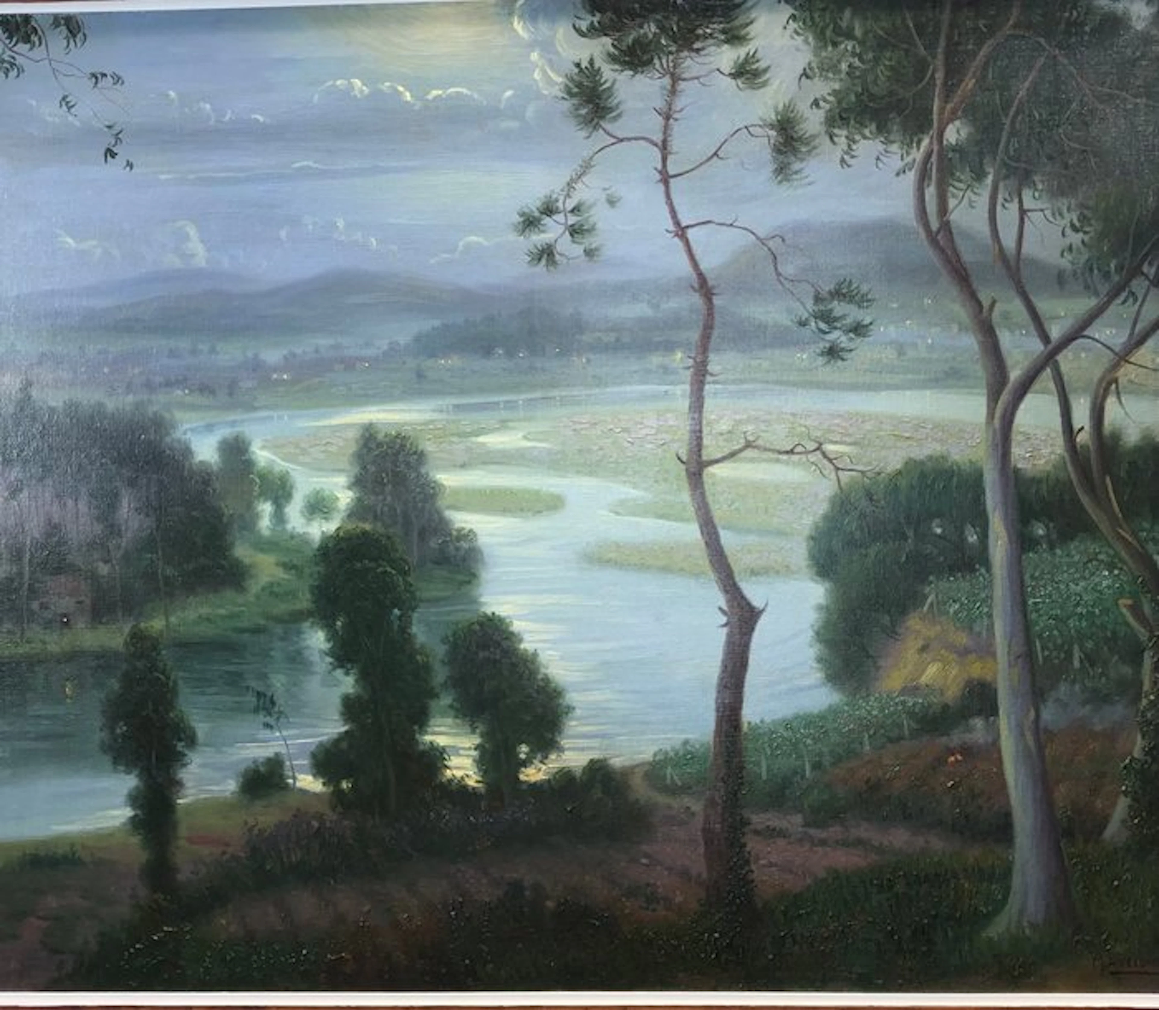 Manuel Abelenda Zapata (1899-1957) - Nocturno en el río lerez