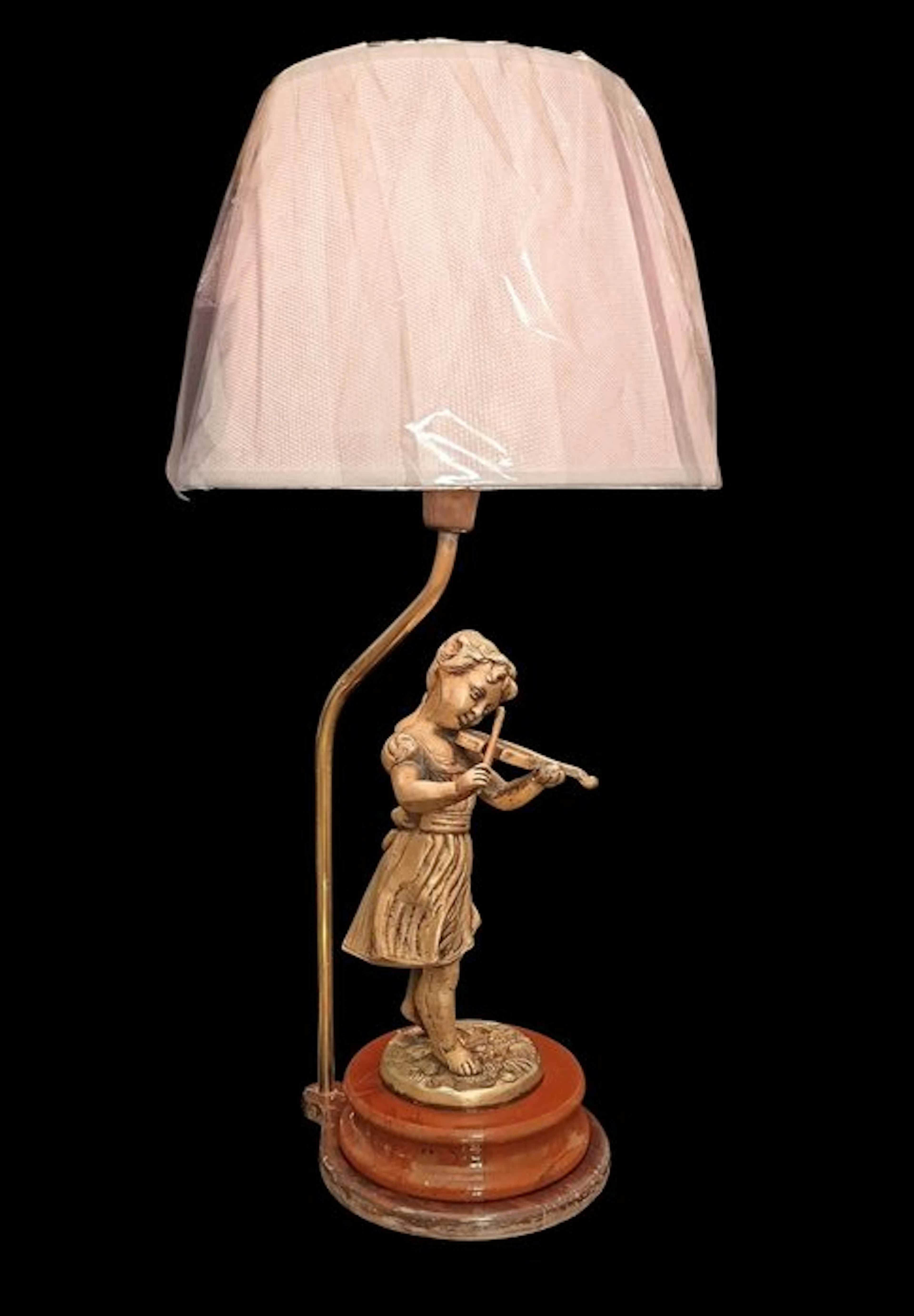 Farbal, attrib., 50 cm - Table lamp - Bronze, Marble, Wood - The Little