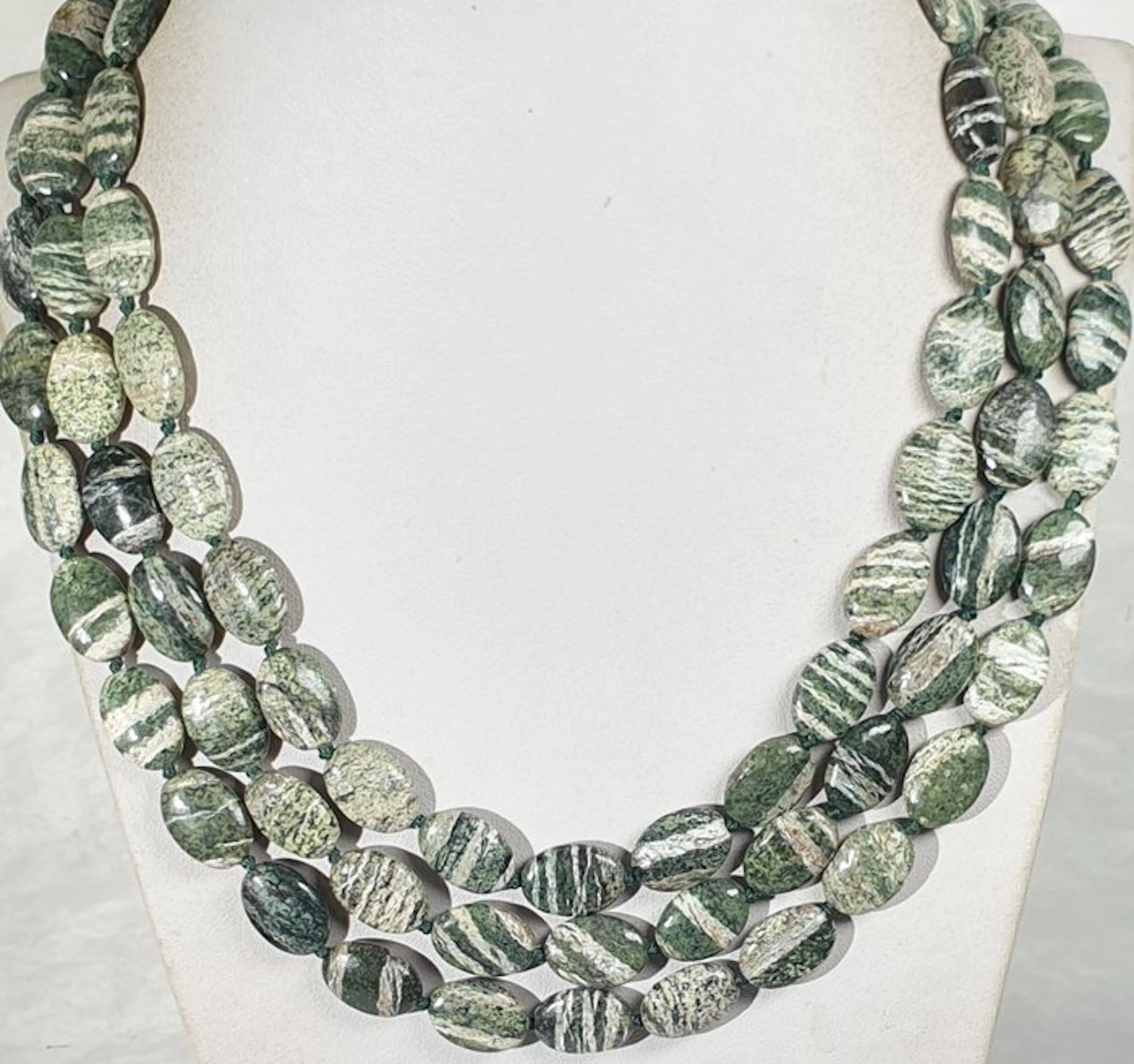 Natural Green Zebra Jasper - NEW - Connects with the...