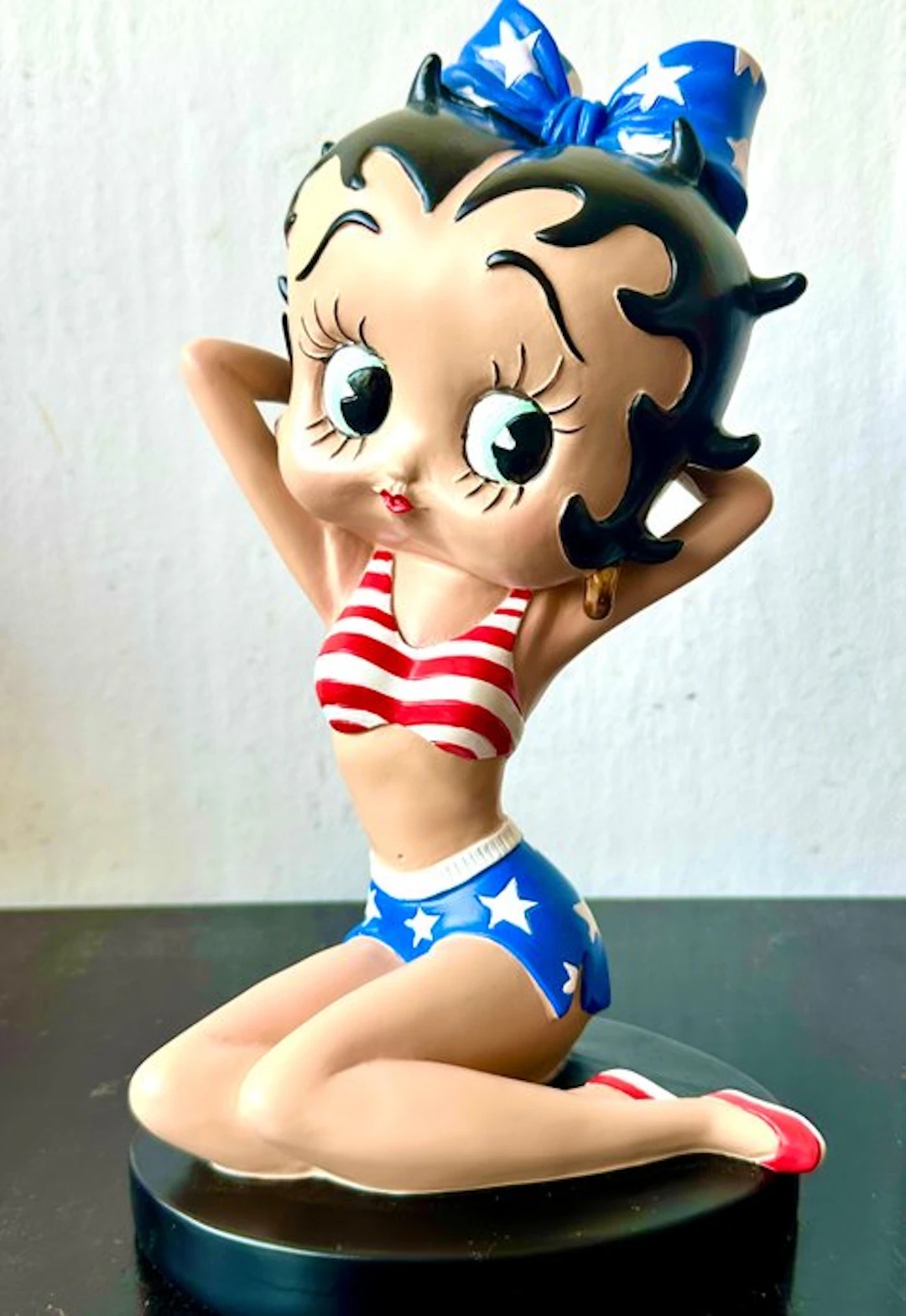 No reserve- Betty Boop in Amerikaanse vlag kleding (Stars...