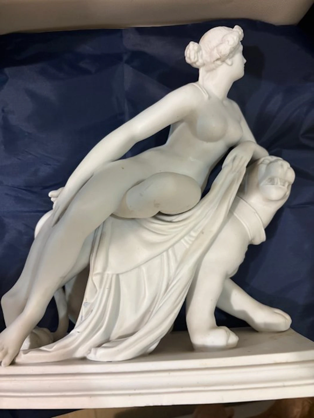 Sculpture, Arianna è la pantera - 30 cm - Creamware - 1850
