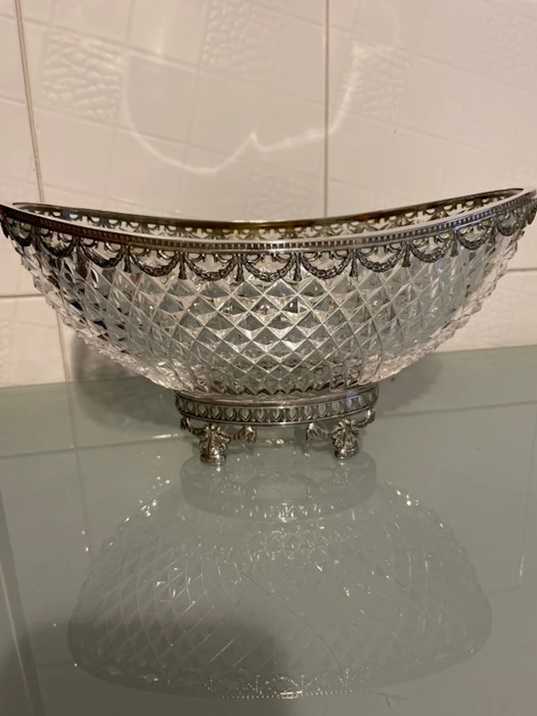 carlo masini - Centrepiece - Crystal, Silver - Carlo Masini centerpiece