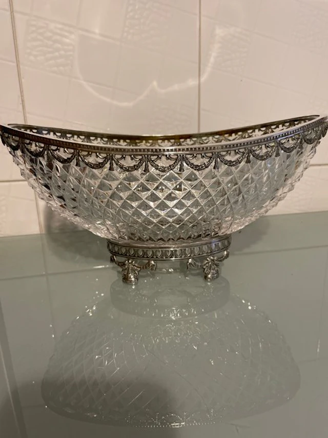 carlo masini - Centrepiece - Crystal, Silver - Carlo Masini centerpiece