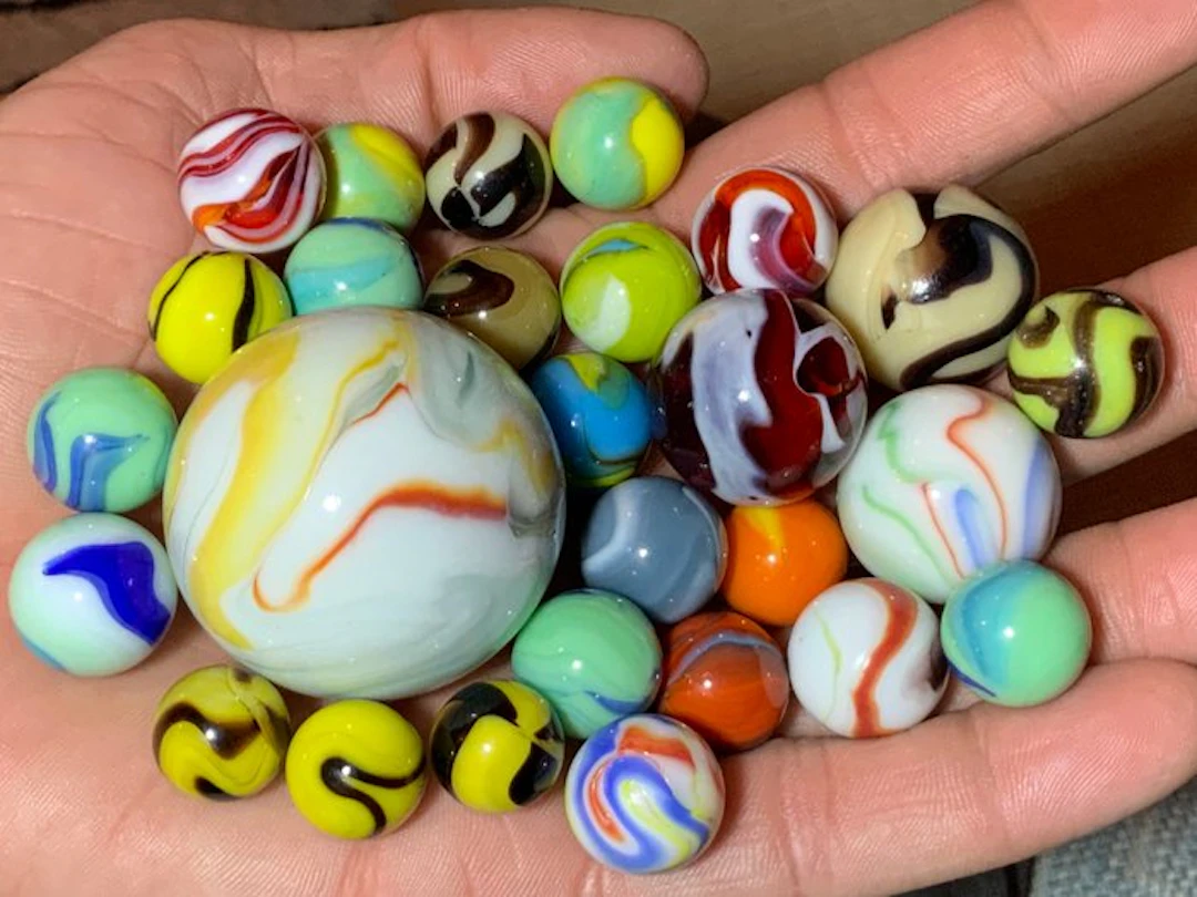 14.3kg - Marbles Antique & Vintage Marble Mix!! 14.3kg
