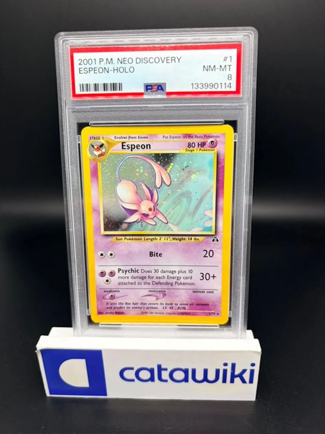 Pokémon - 1 Graded card - Espeon Holo 27395 PSA 8 - Neo...