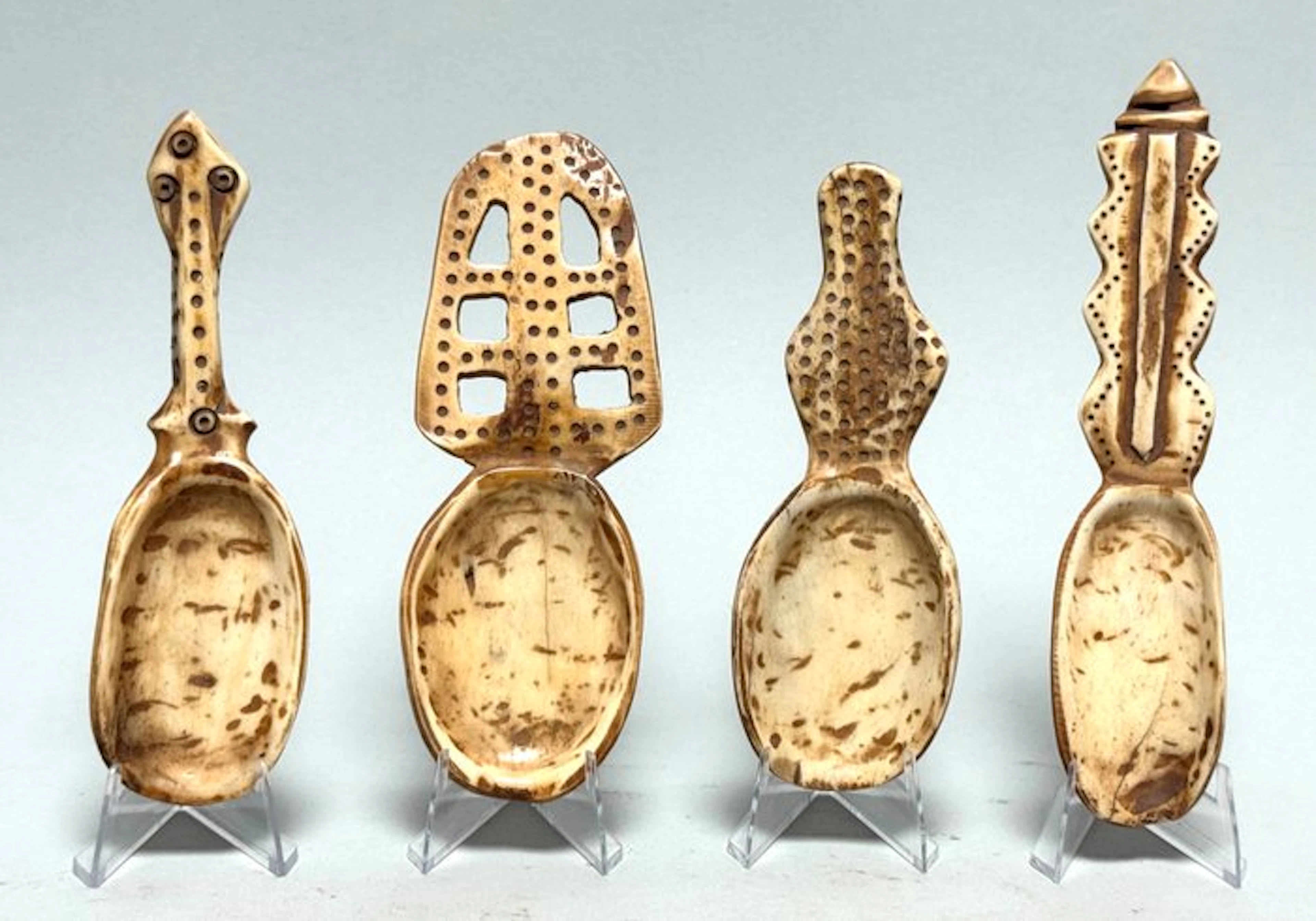 Set of 4 Sámi Bone Spoons