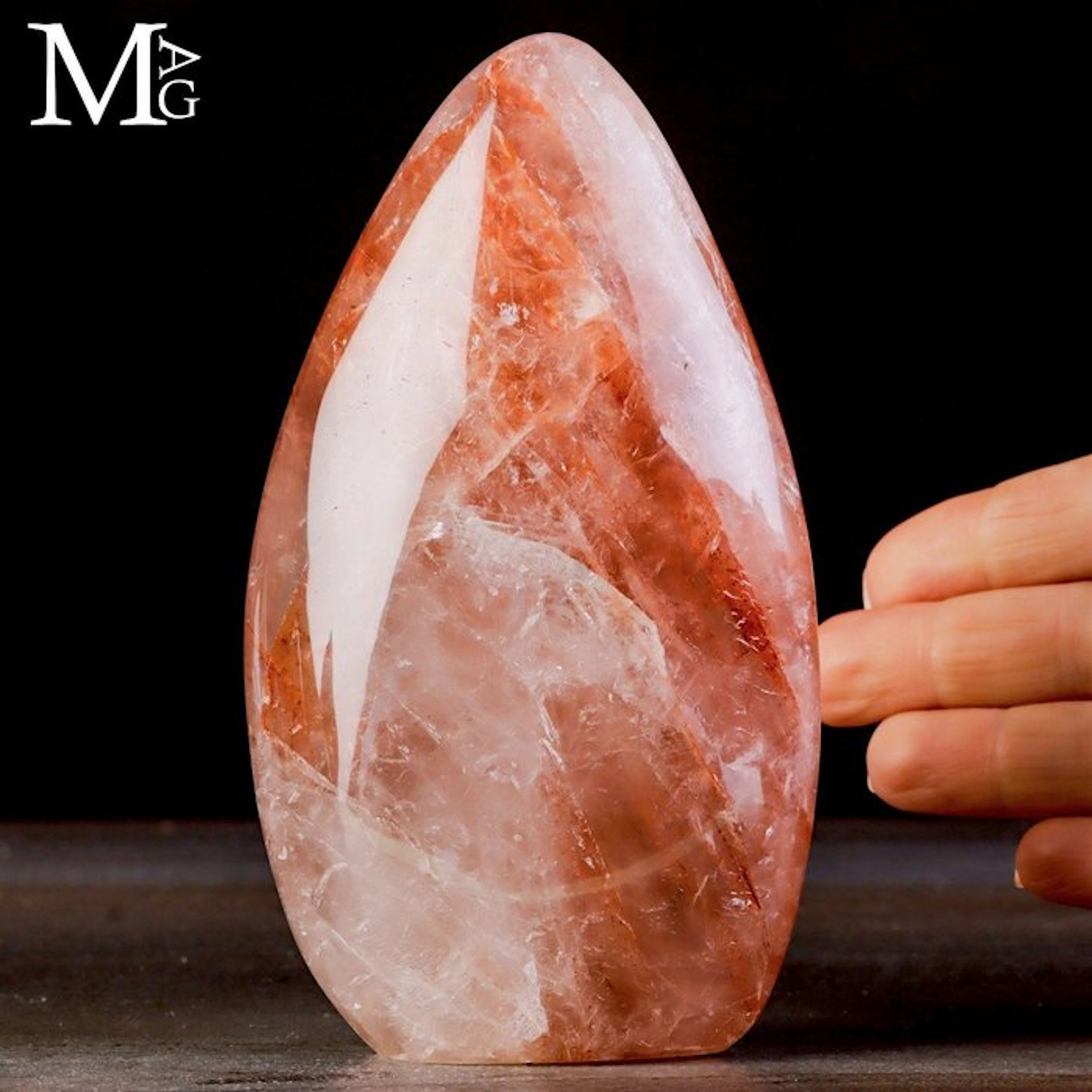 Golden Healer Quartz with Rich Red Hematoid Inclusions...