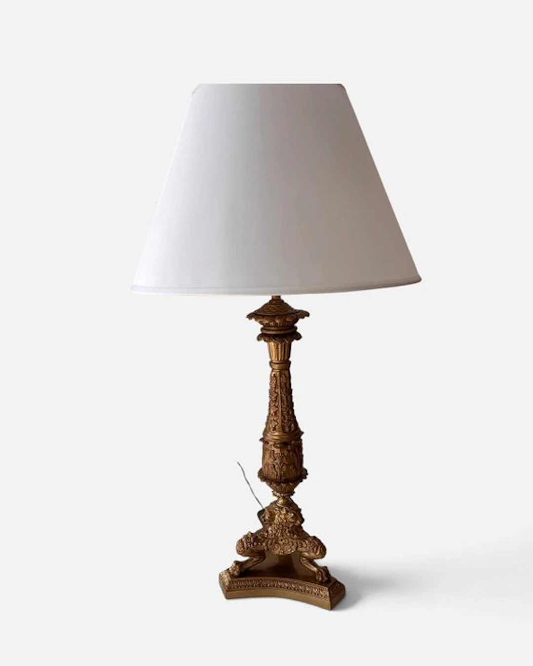 Table lamp - Cast brass, Lacquered brass - Empire-style table lamp