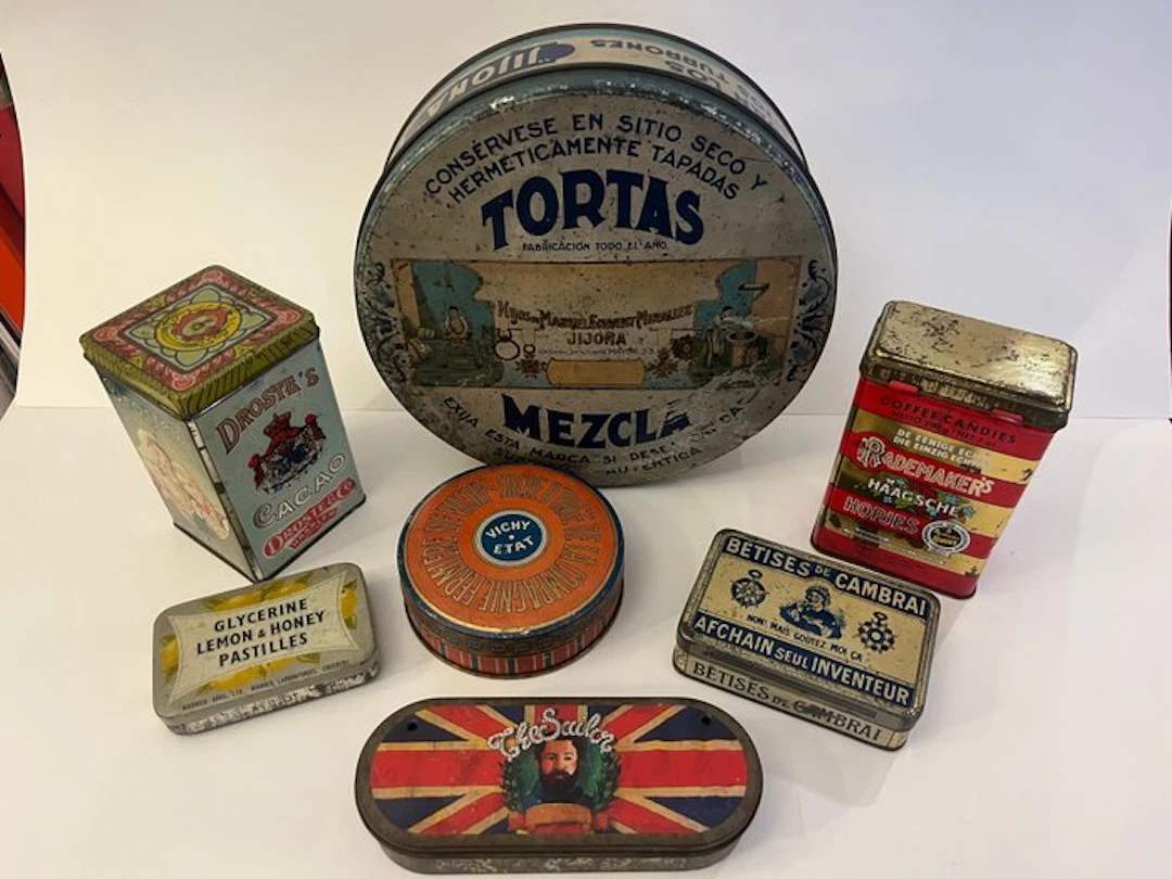 vari marchi - Tin box (7) - Metal - Lot of boxes, 1920s–1940s
