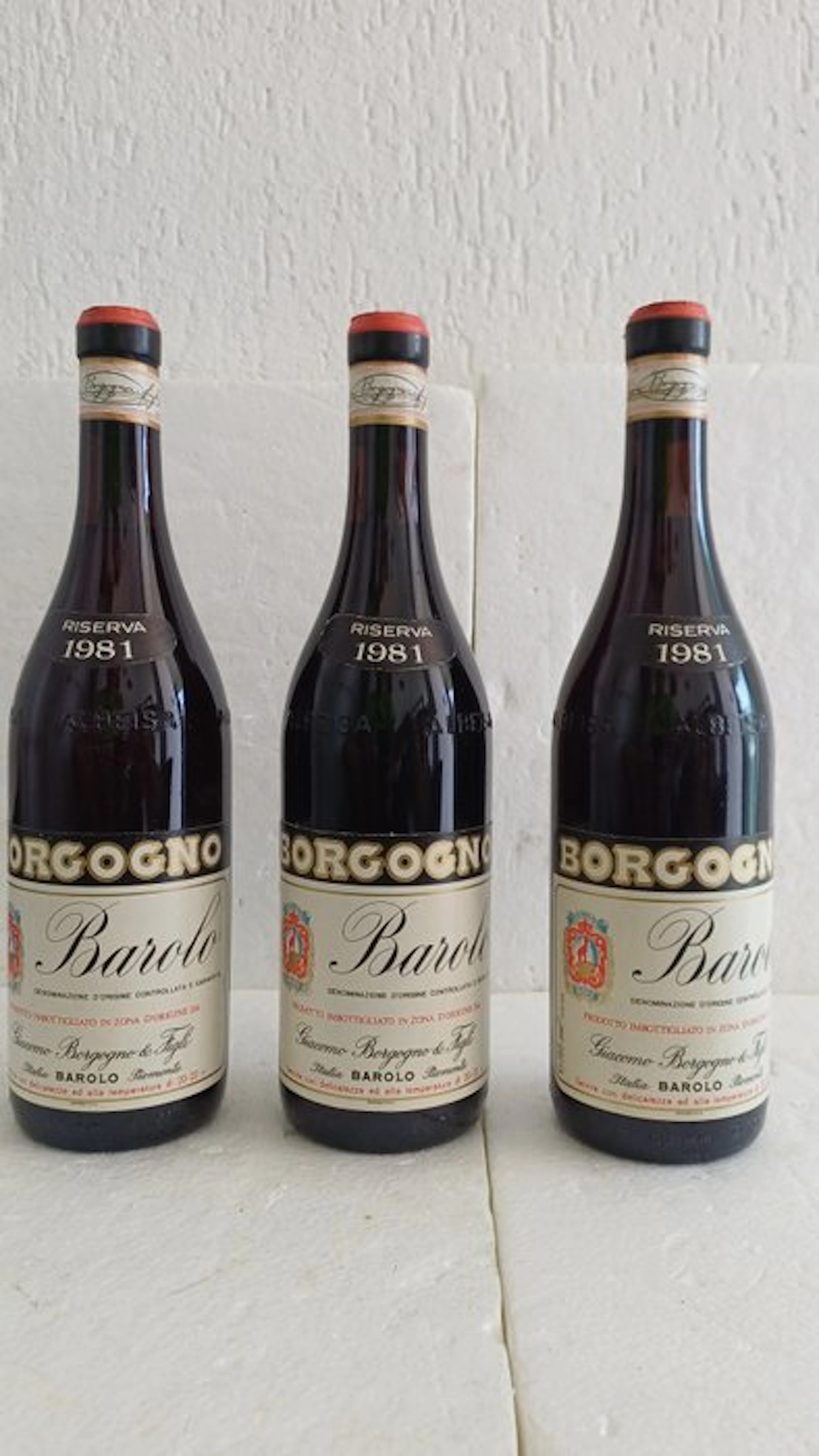 1981 Giacomo Borgogno - Barolo Riserva - 3 Bottles (0.75L)