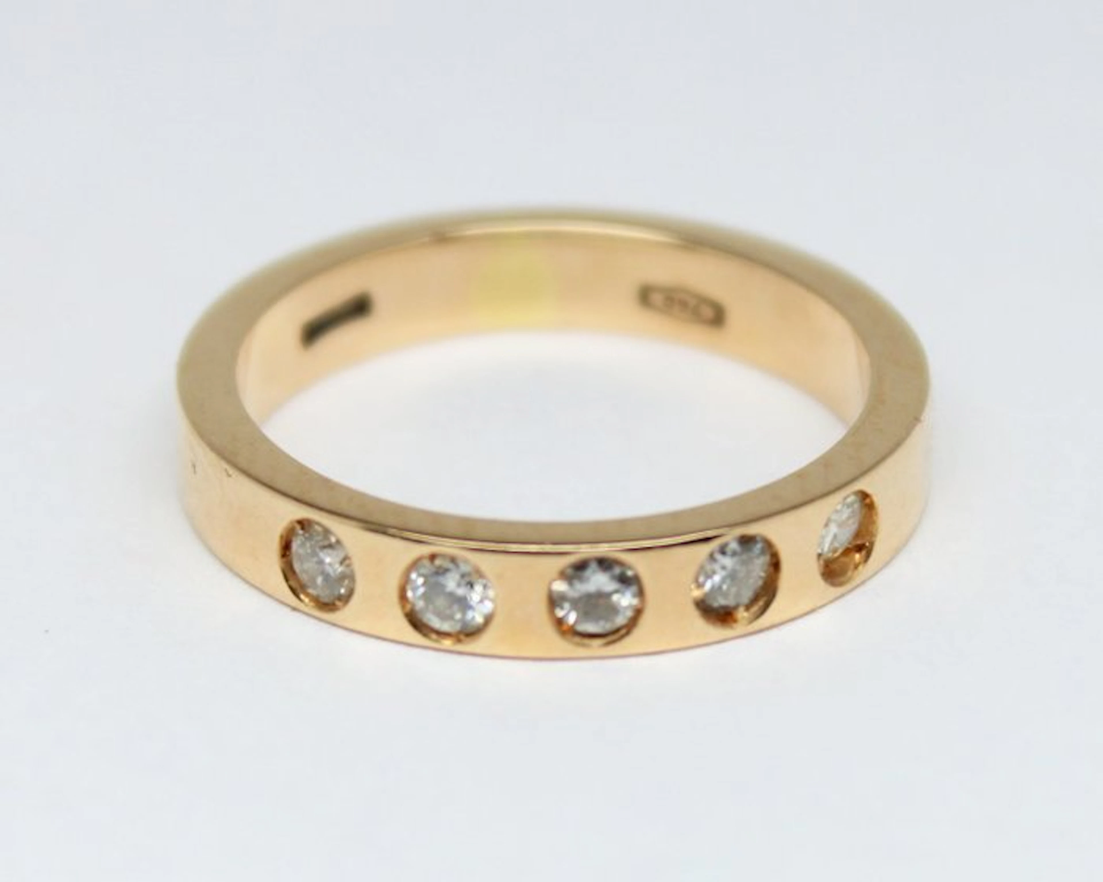 No reserve price - Ring - 18 kt. Yellow gold Diamond (Natural)