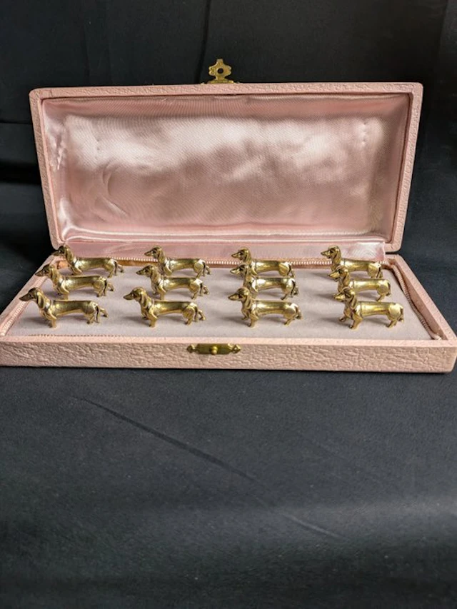 Knife rest (12) - Gold plated