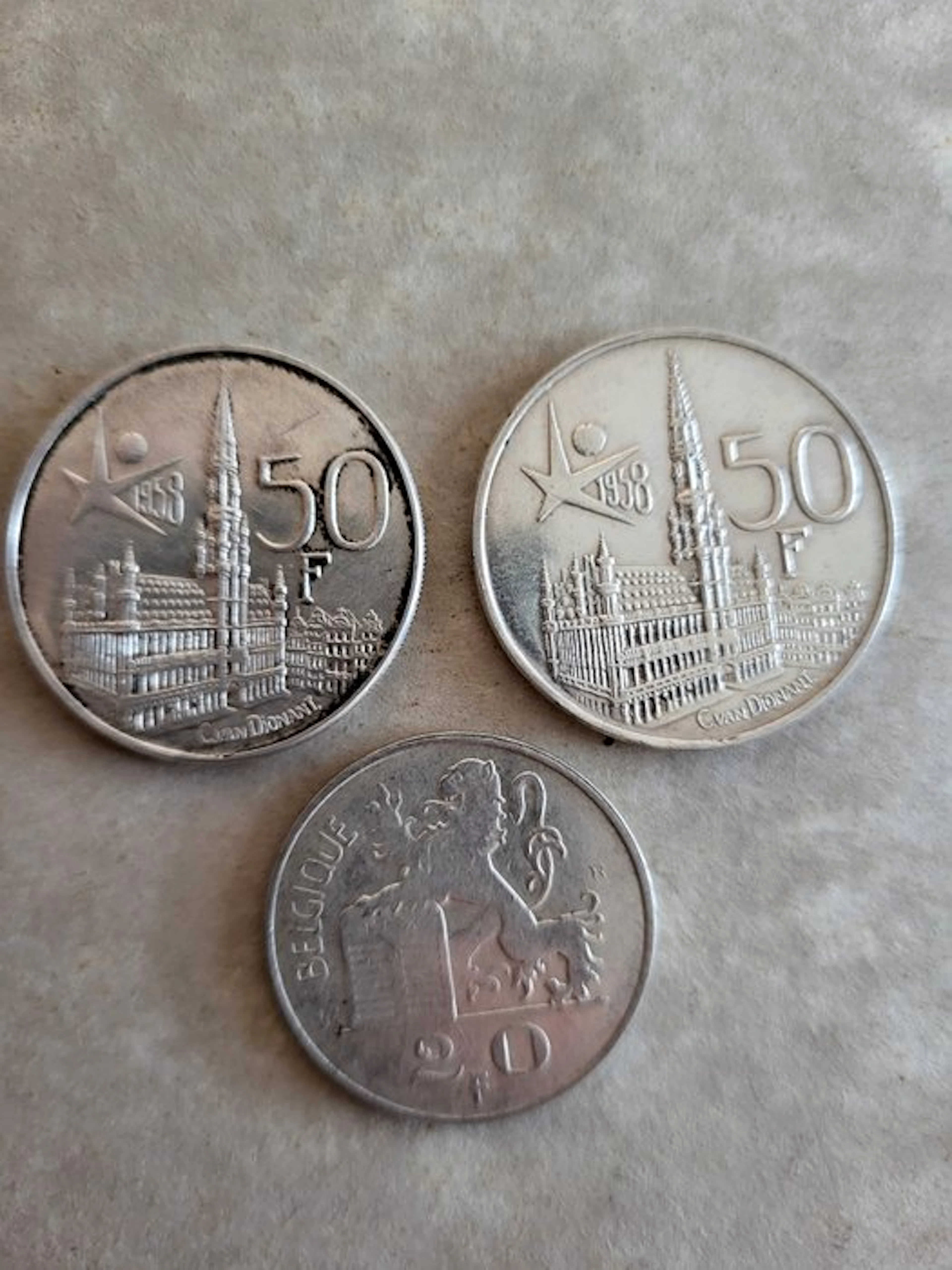 Belgium. Lot 3 stuks (No reserve price)
