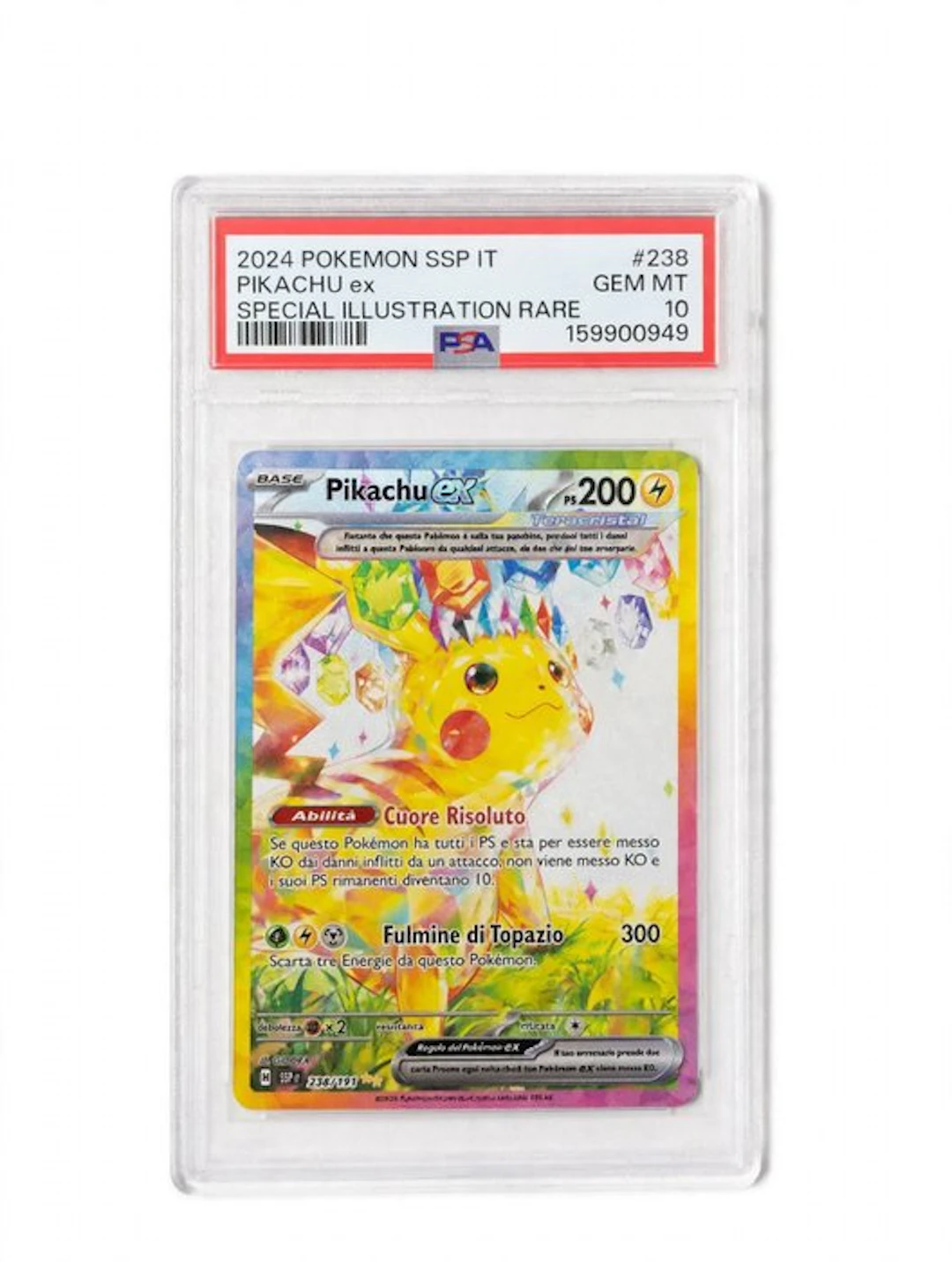 Pokémon - 1 Graded card - Pikachu #238 Full art
