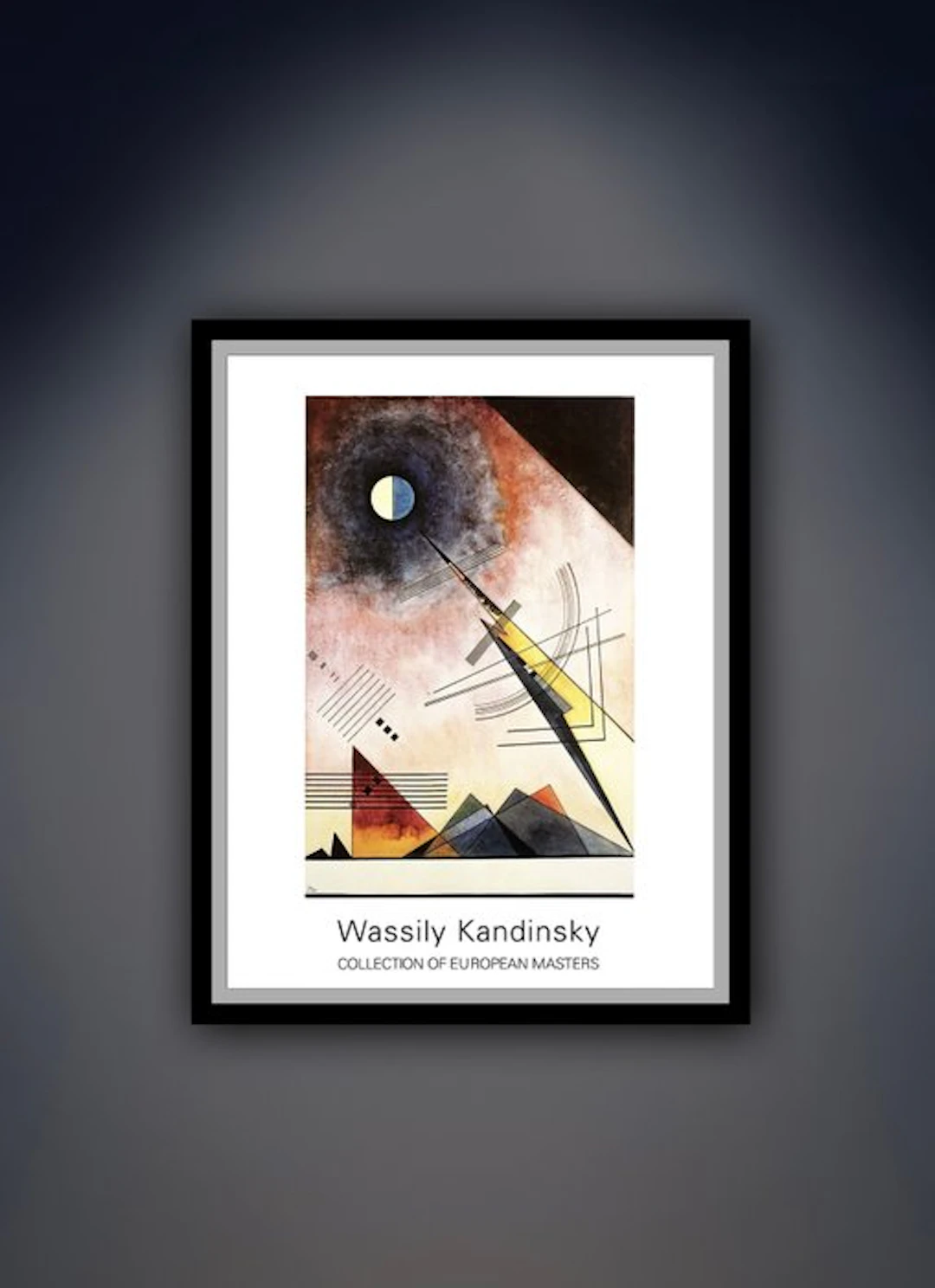 Wassily Kandinsky - “Hinauf, 1925”. Gesigneerd in de plaat. - 90 x 70 cm.