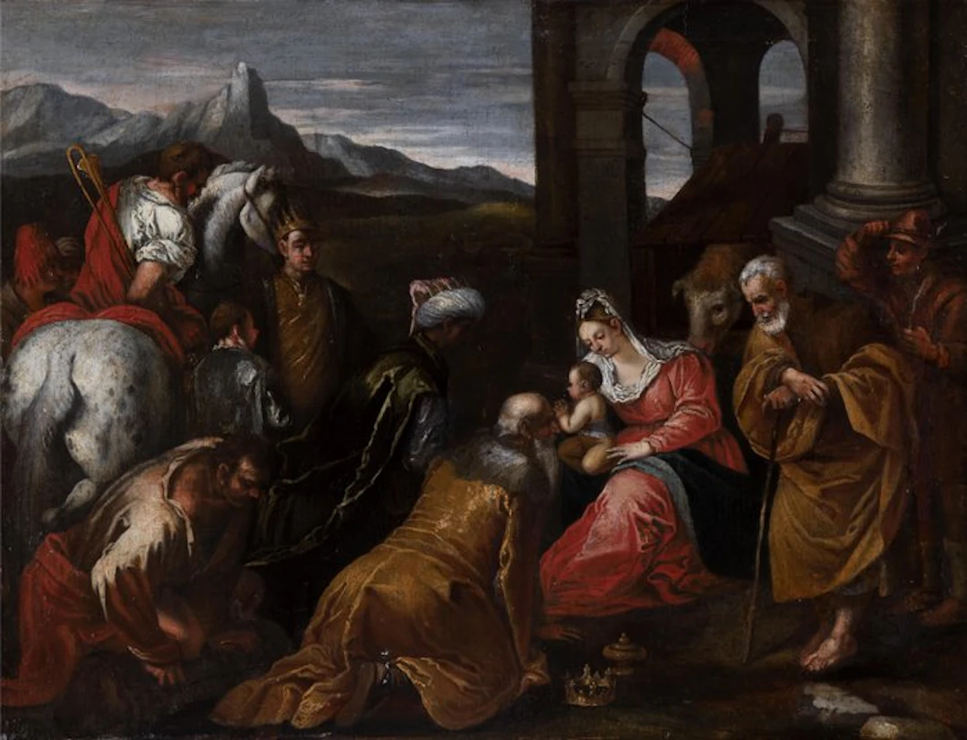 Jacopo Bassano (1515-1592), Attributed to - Adorazione dei Re Magi