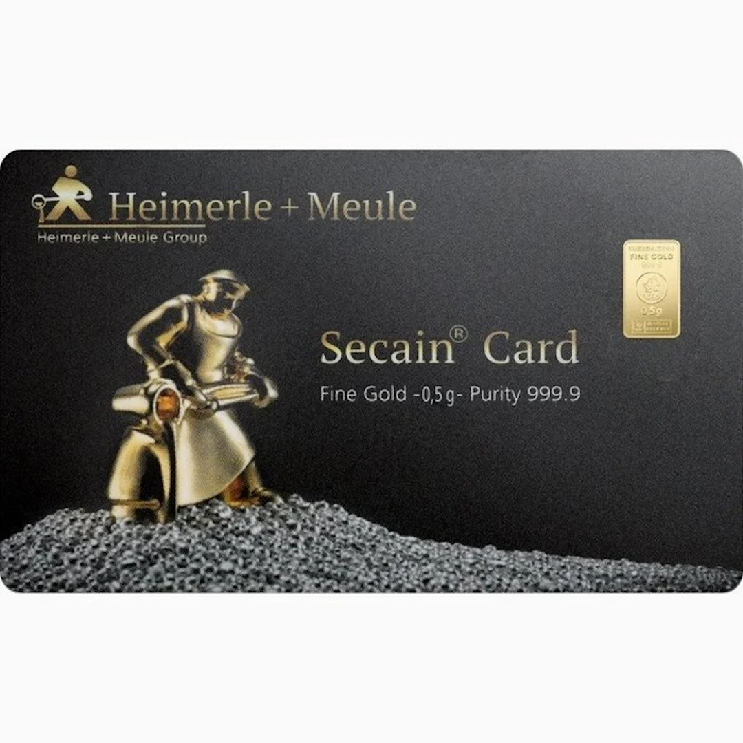 0,5 gram - Gold .999 - Heimerle + Meule, Germany (No reserve price)