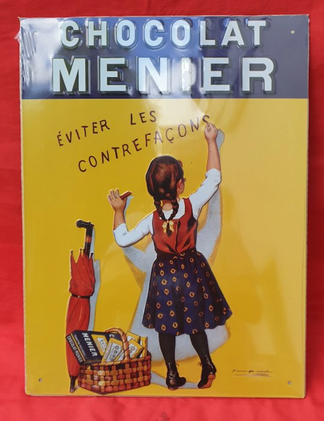 Chocolat Menier - Enamel sign - From the tin collection...