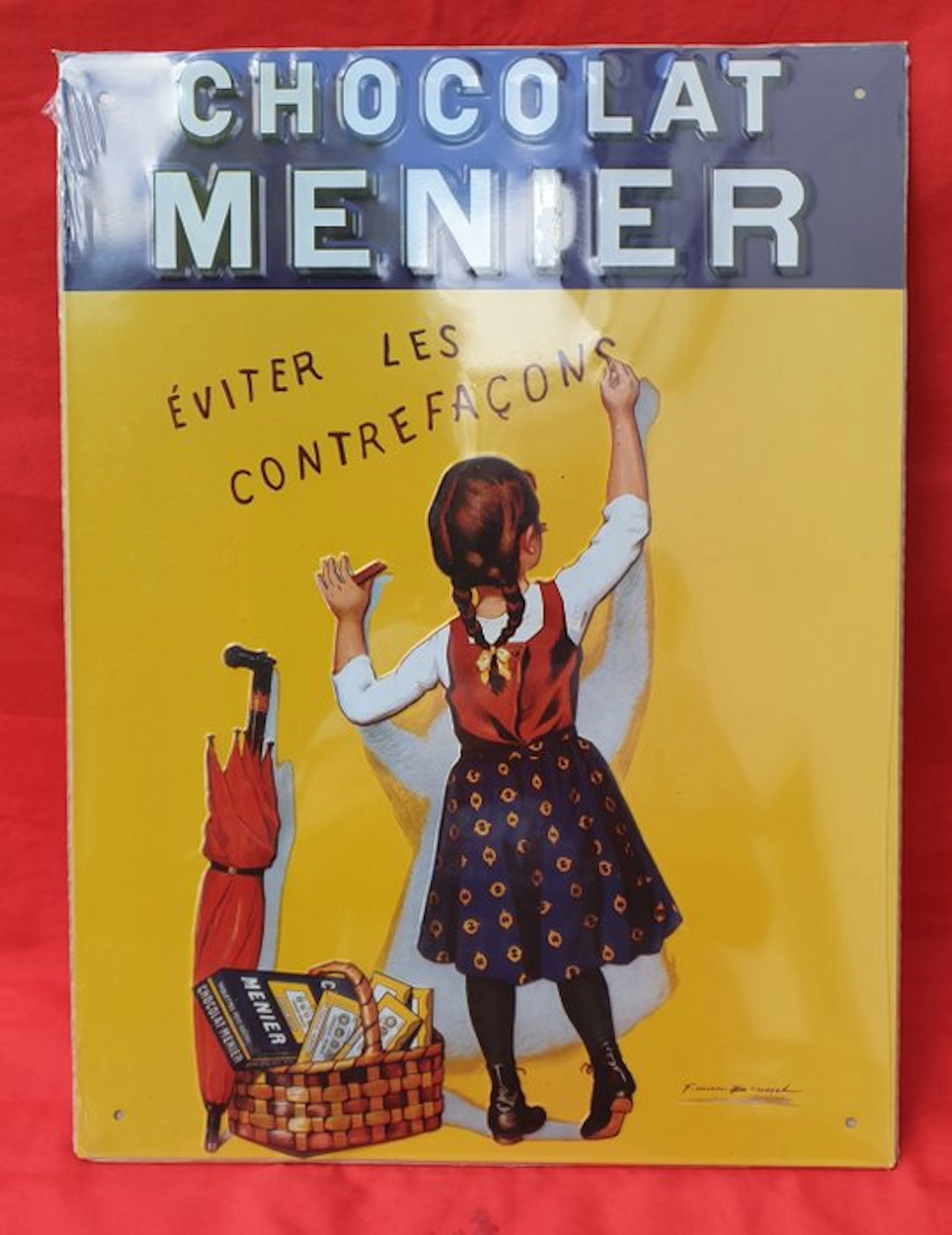 Chocolat Menier - Enamel sign - From the tin collection...