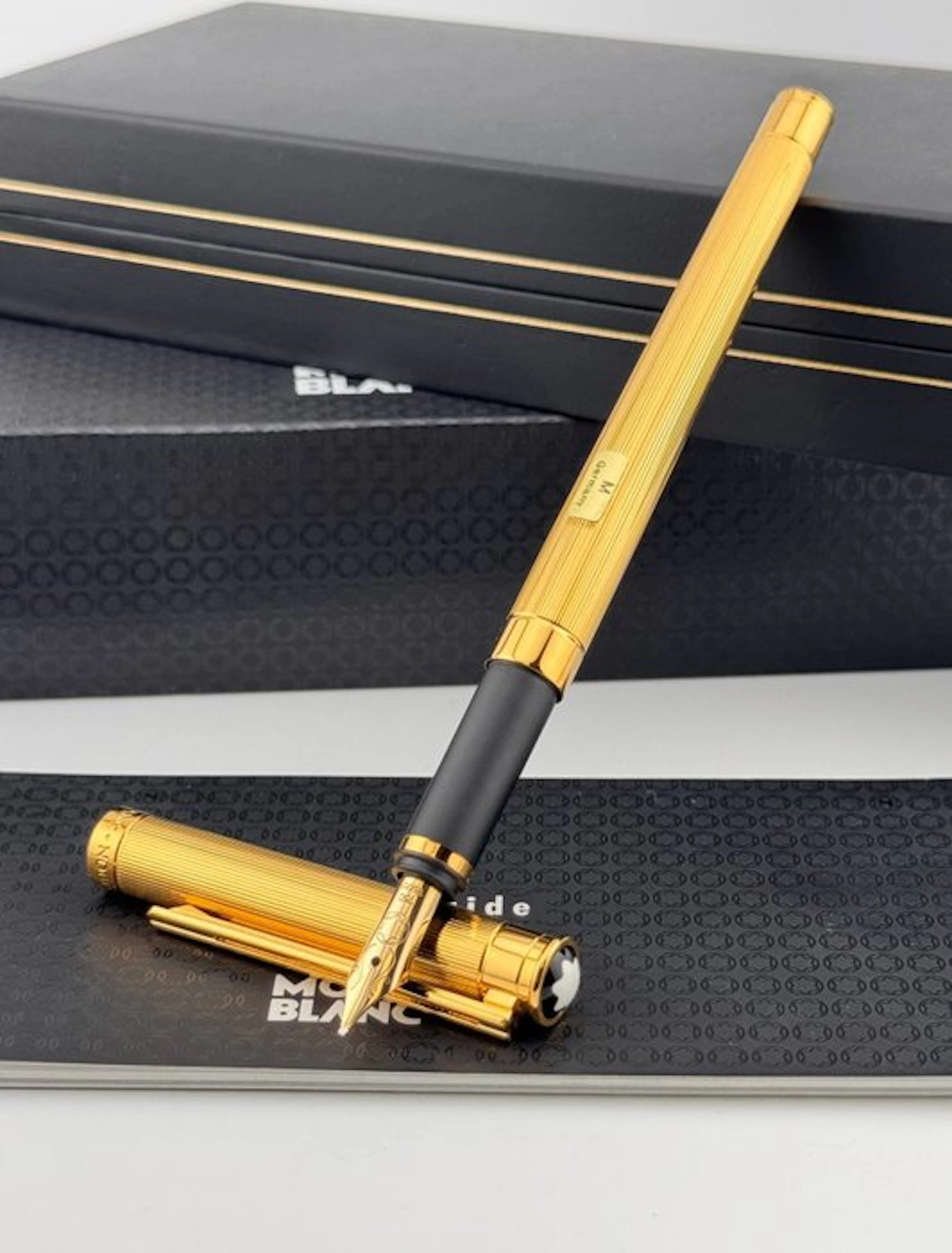 Montblanc - Noblesse Oblige "Pinstripe" Gold Plated *with...