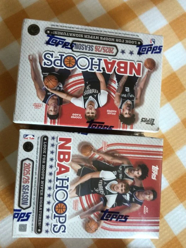 2025/26 Topps NBA Hoops - Chase Autograph! - 2 Sealed box - Good (GD)