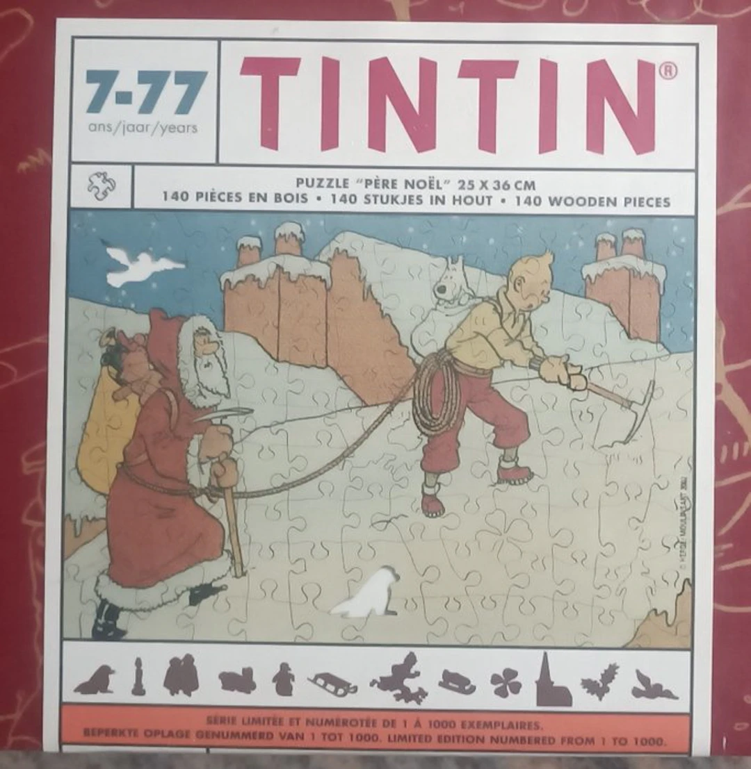 Moulinsart - Tintin - Puzzle en bois - Père Noël - 2002