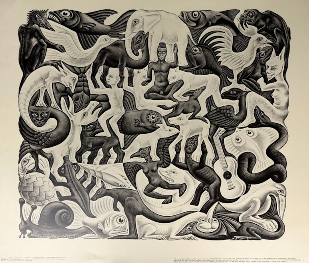M.C. Escher (1898-1972) - Remplissage D’une Surface (II)