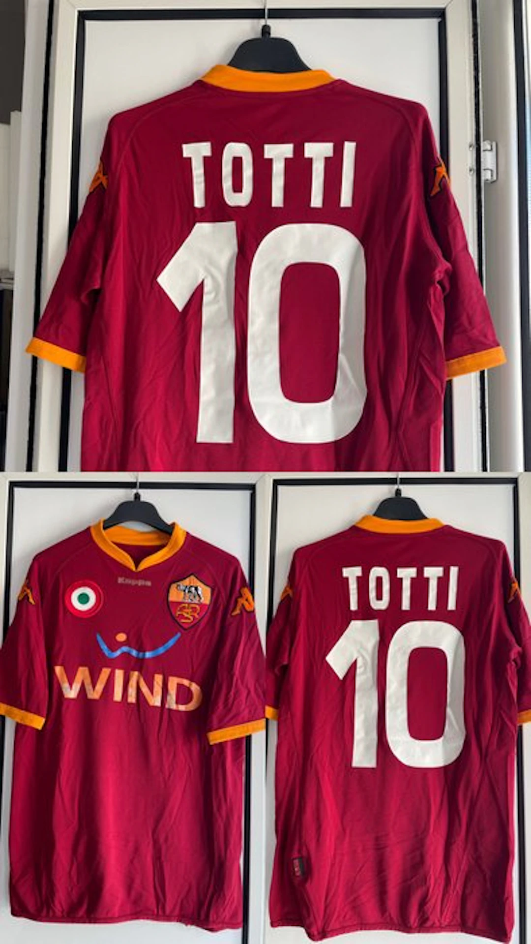 AS Roma - Italian Football League - Francesco Totti - 2007 - Football shirt