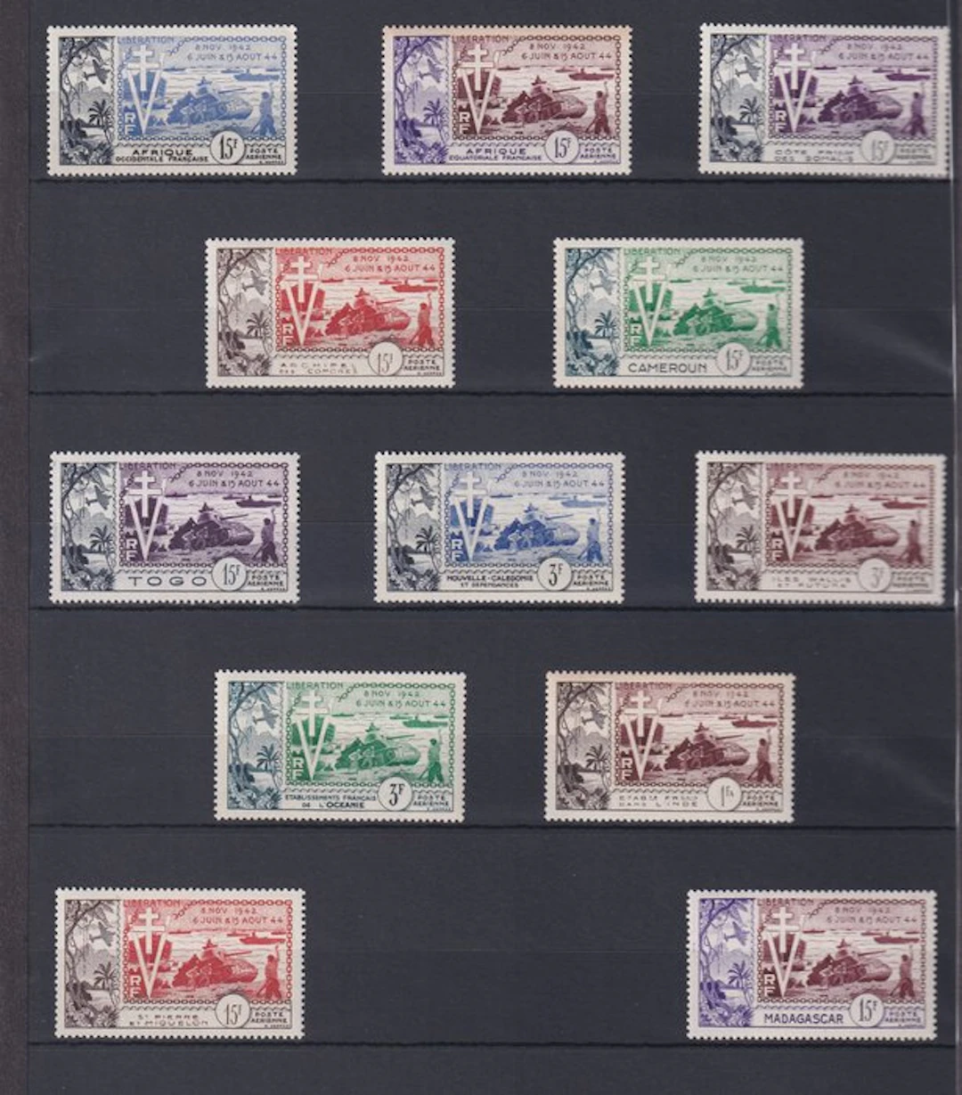 French Colonies 1949/1954 - côte 470€