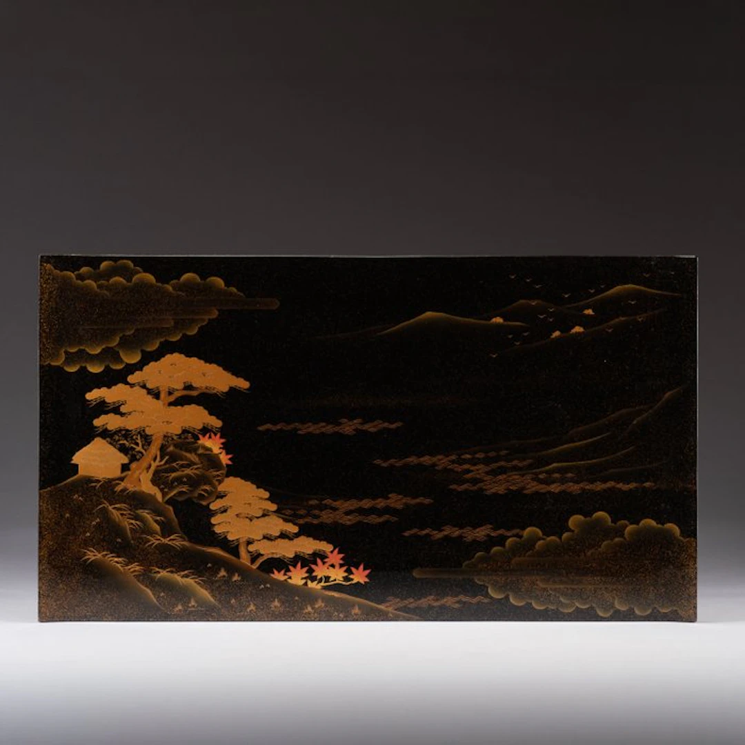 Court headdress table 冠卓 (kanmuri’shoku) - Lacquered wood