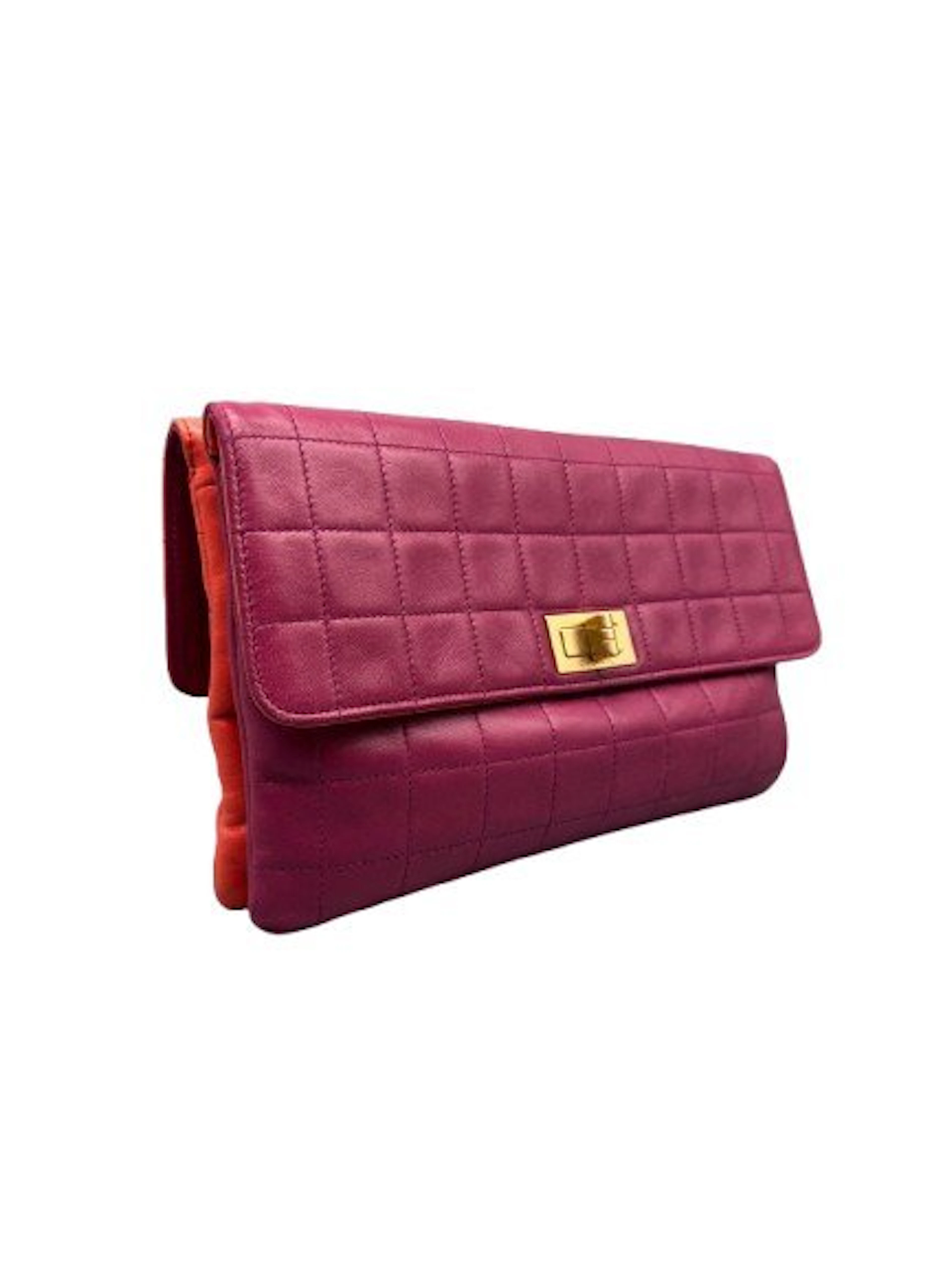 Chanel - Double Flap - Chocolate bar - Handbag