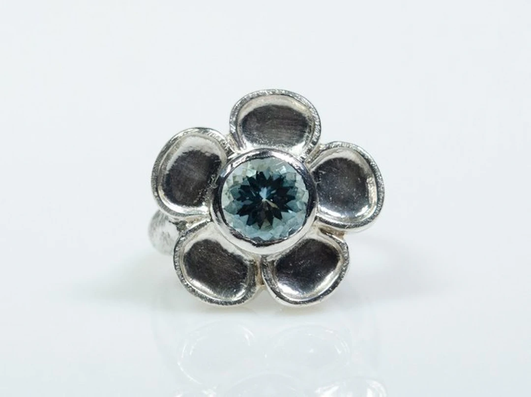 No reserve price - Ring - 925 silver - natural 2.00 ct...